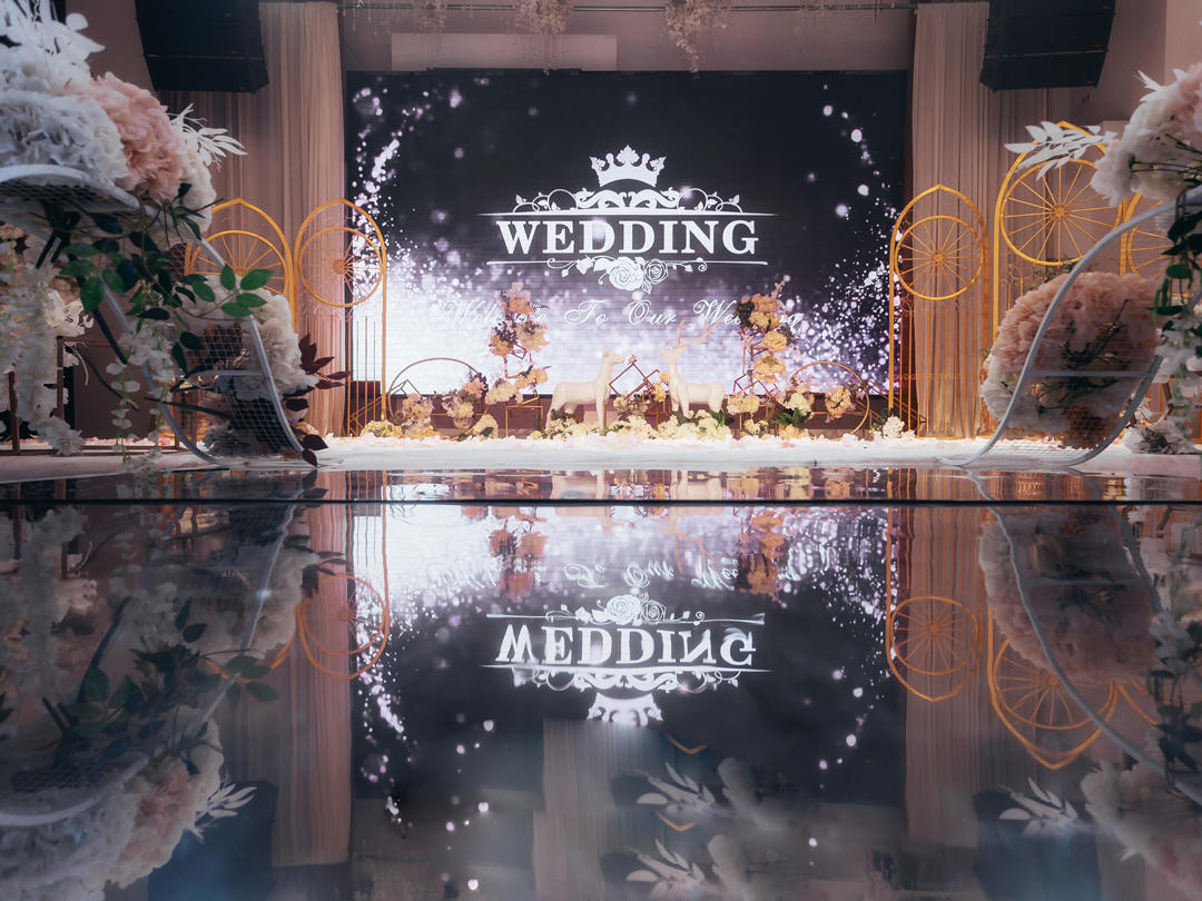 永村传媒科大酒店香槟白会场