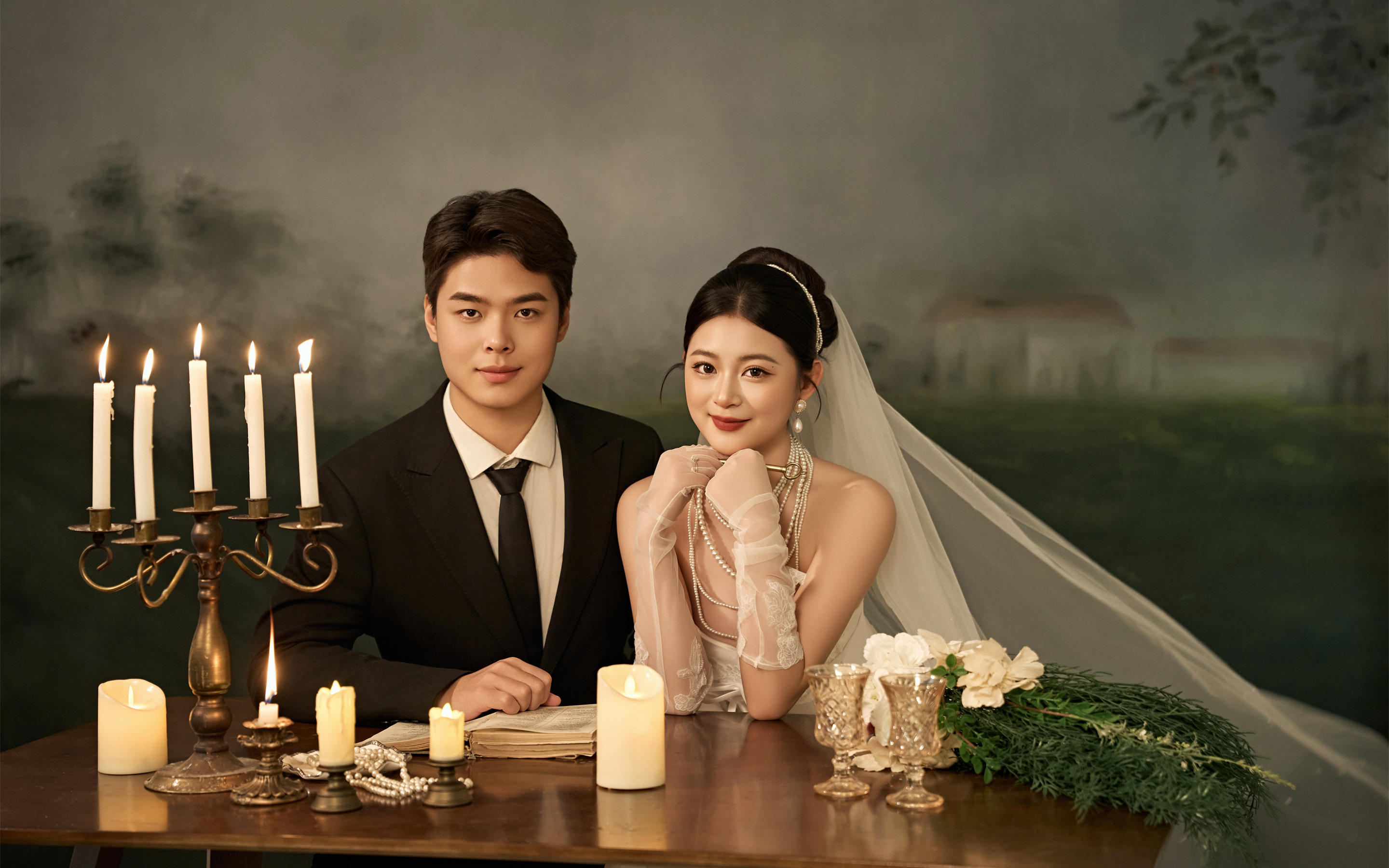 “当婚纱照撞上欧式复古，每一帧都是电影感”