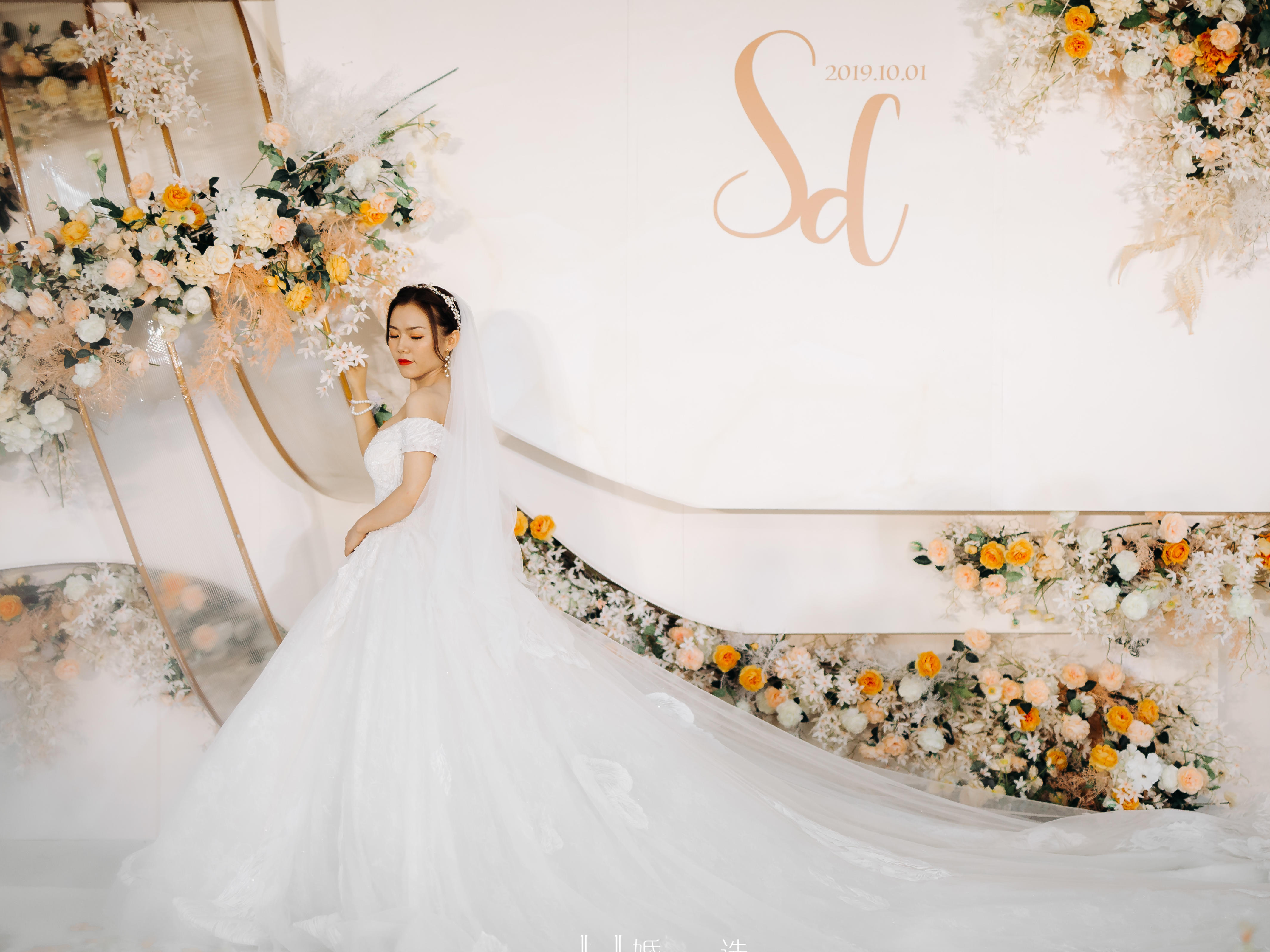 【秋季爆款】香槟色悬浮大理石婚礼