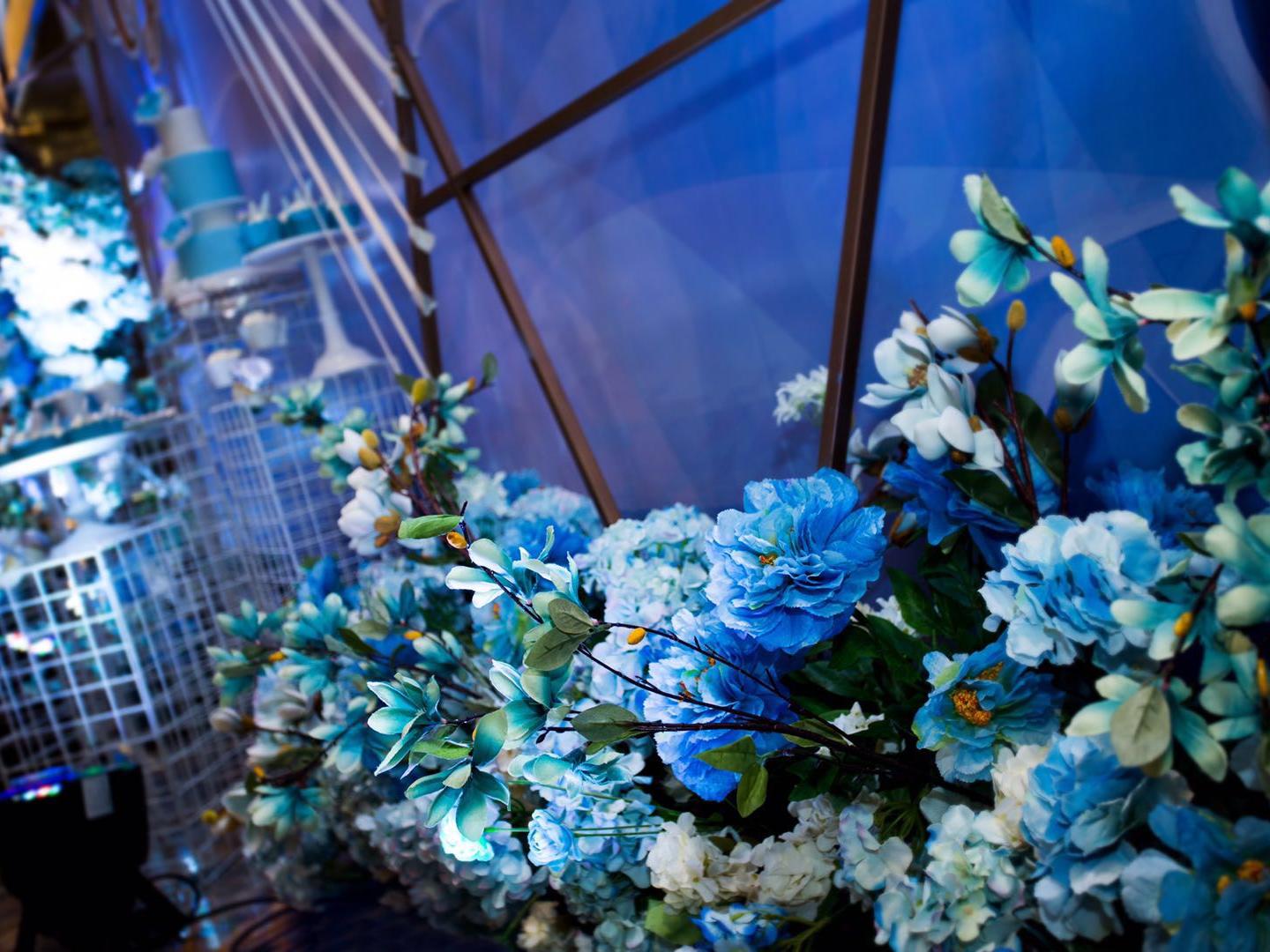 〖清奢婚礼〗北欧蓝  蓝色被认为是最幸运的婚礼色