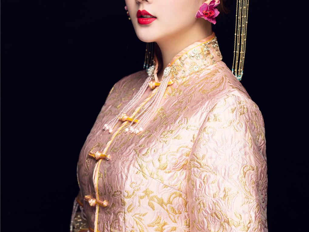 [MILA米拉婚纱]金粉色秀禾