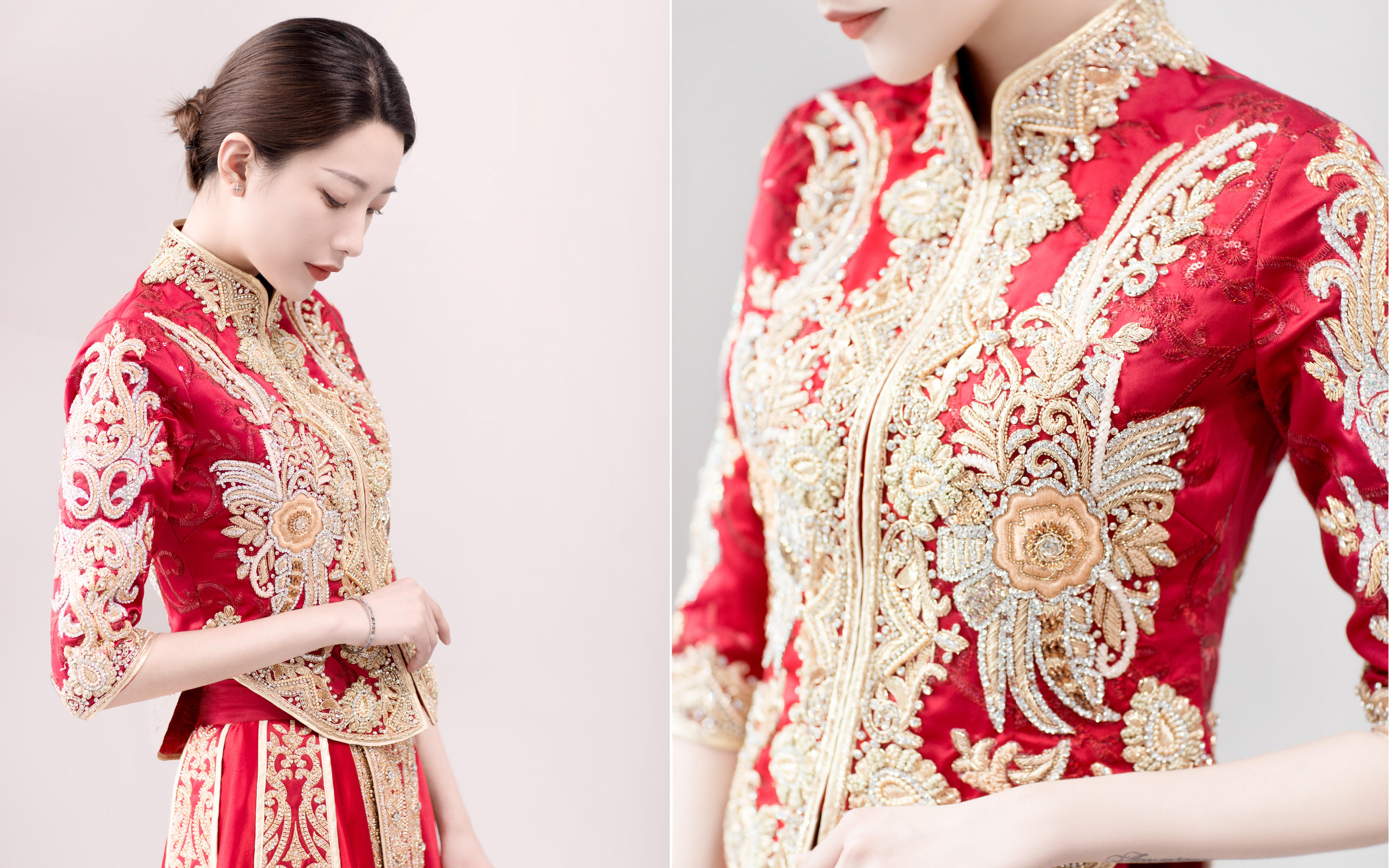 团风舞胸前，伊人坐床沿～ 雅氏可全铺秀禾服～