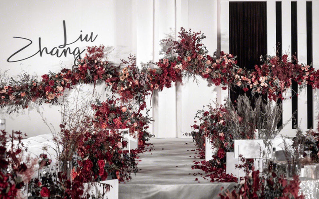 【玖忆婚礼】轻奢简约洁白红色大气婚礼