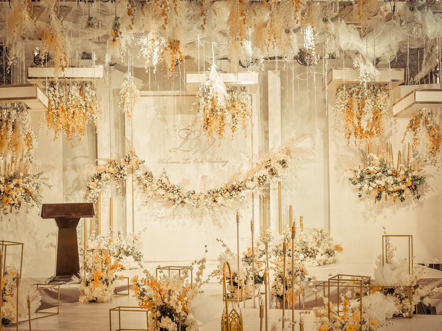 室内婚礼主题套系。i茉莉国际宴会设计