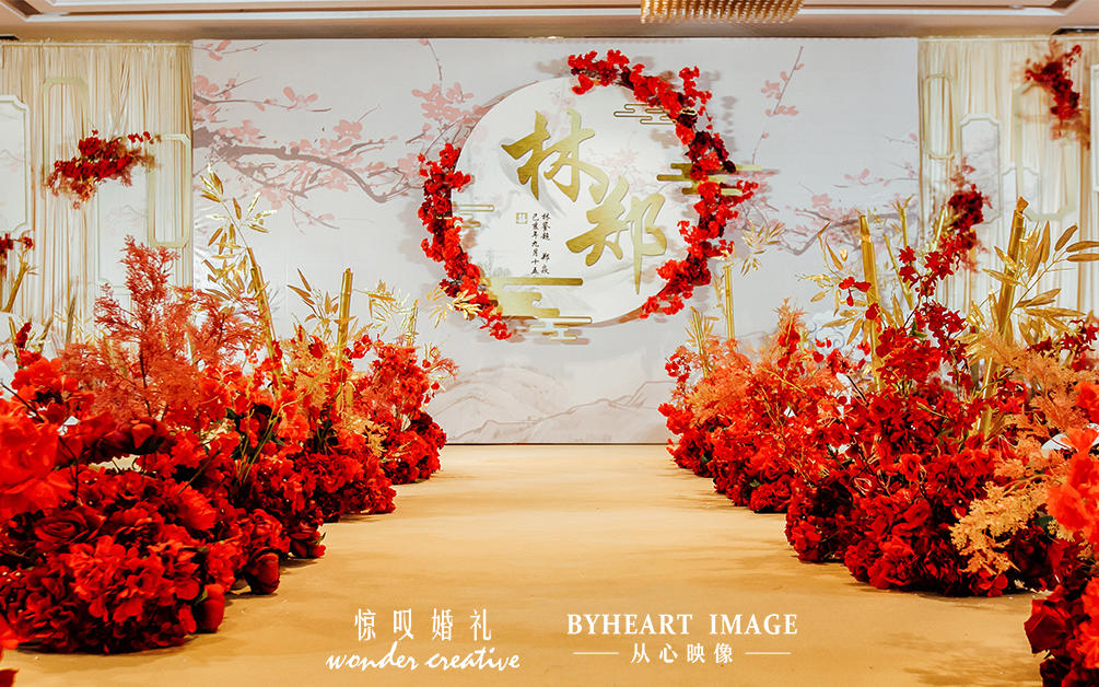 【朝与暮】红色中式复古饱满大气