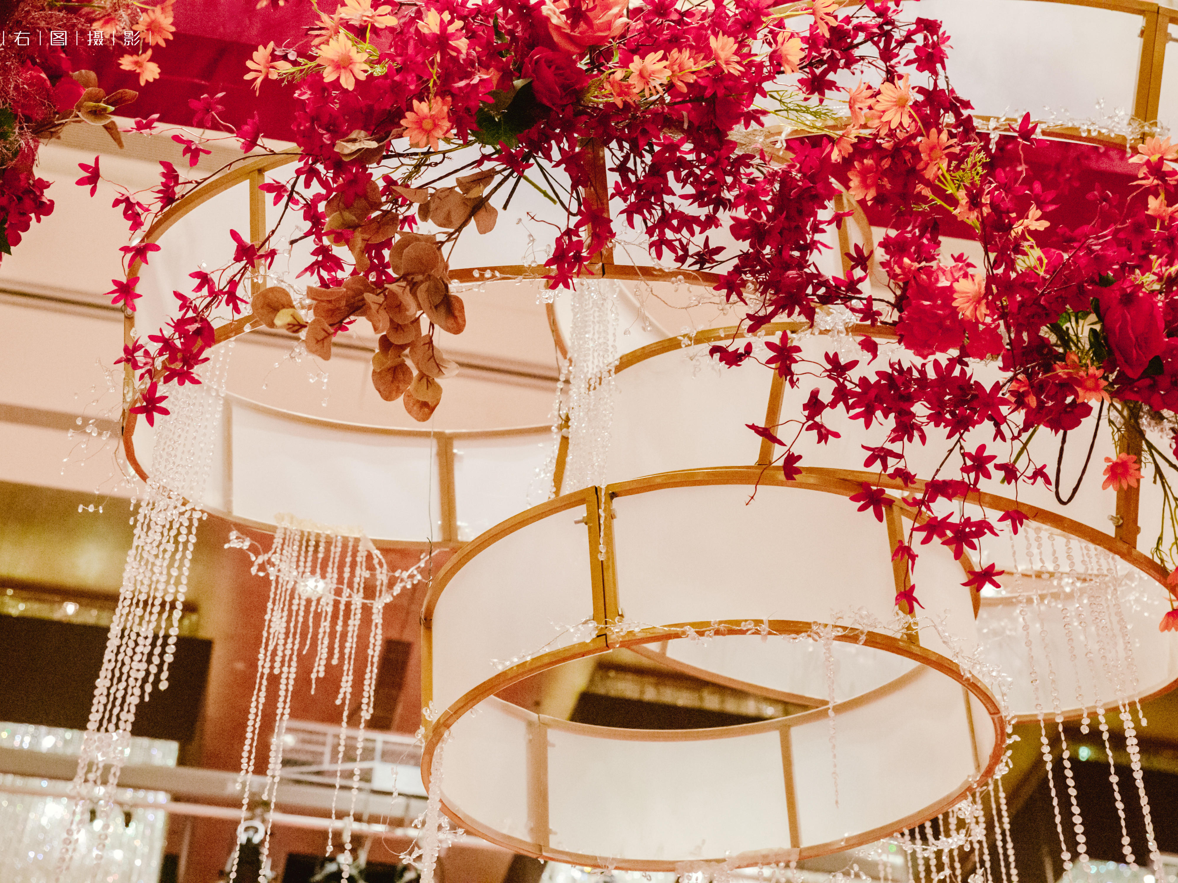 红欧式大气婚礼含四大金刚