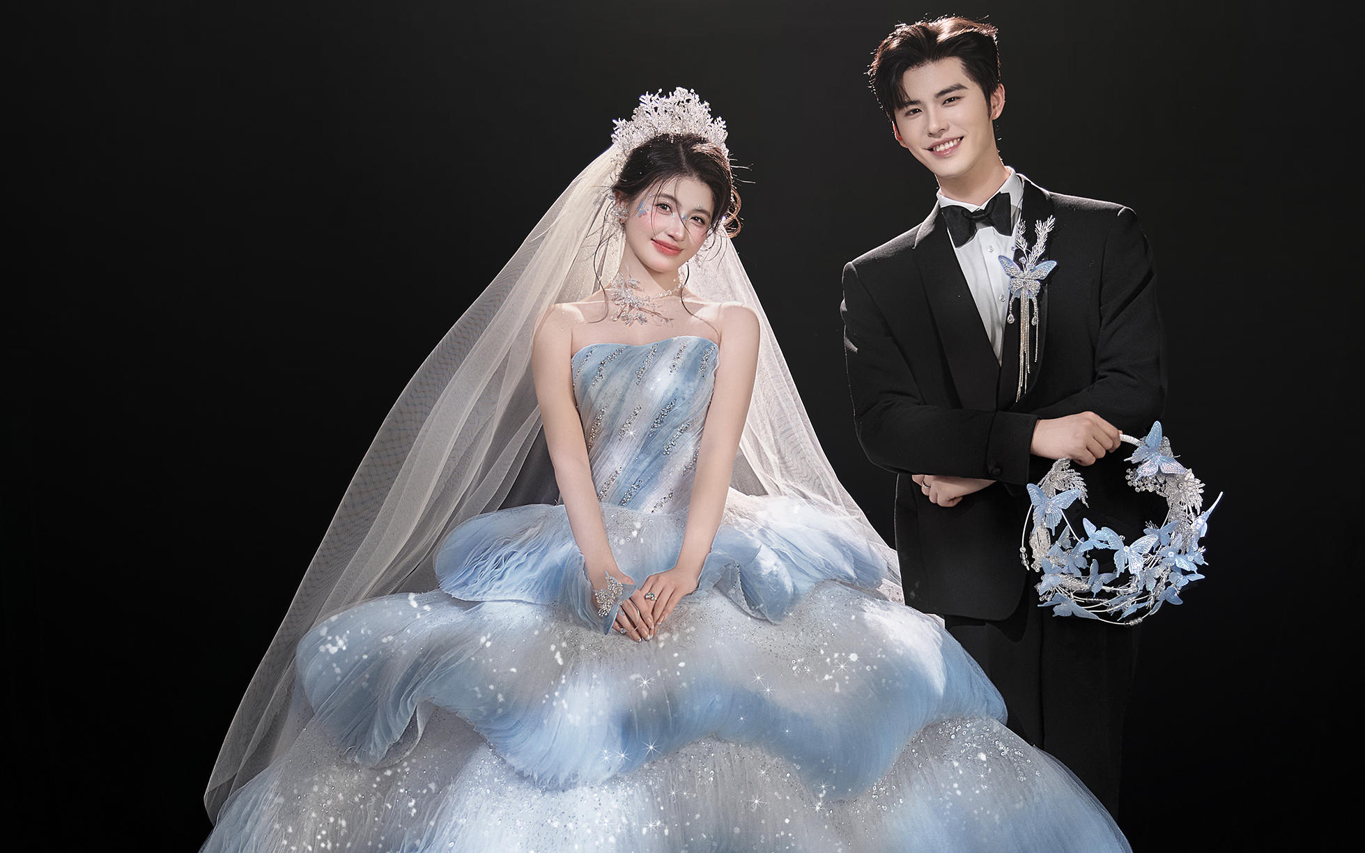 蔚藍星河浪漫婚紗照