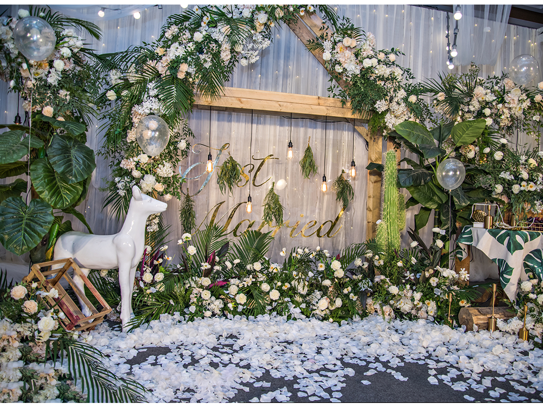 爱尔语典  白绿色森系小清新婚礼