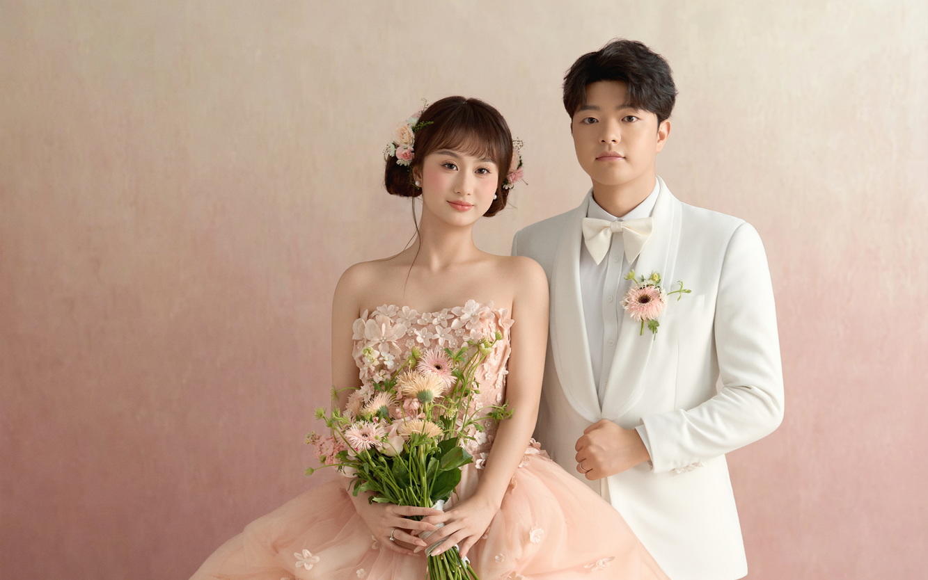 室内花神婚纱照