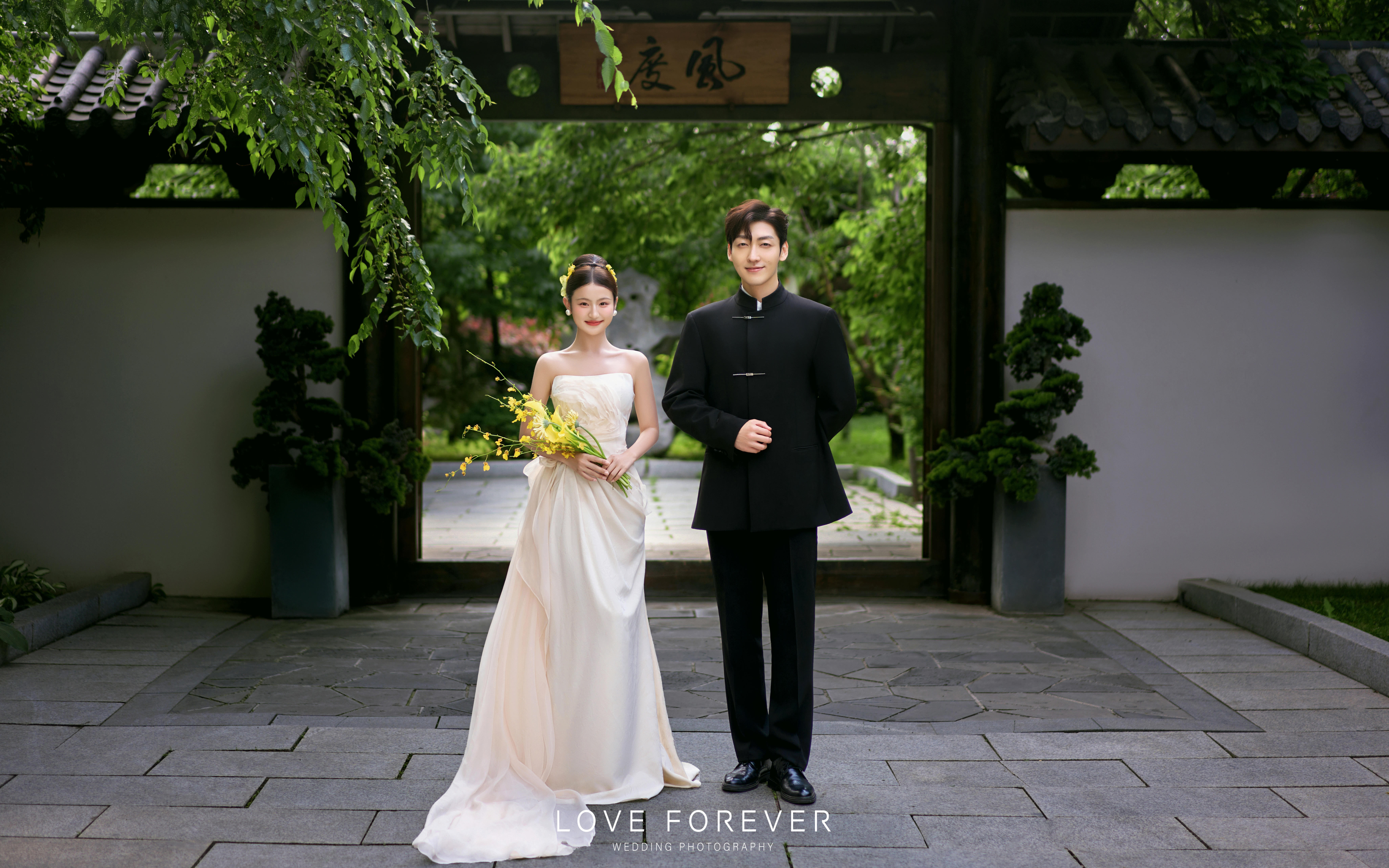 昆明天長地久園林風(fēng)婚紗照新中式婚紗照