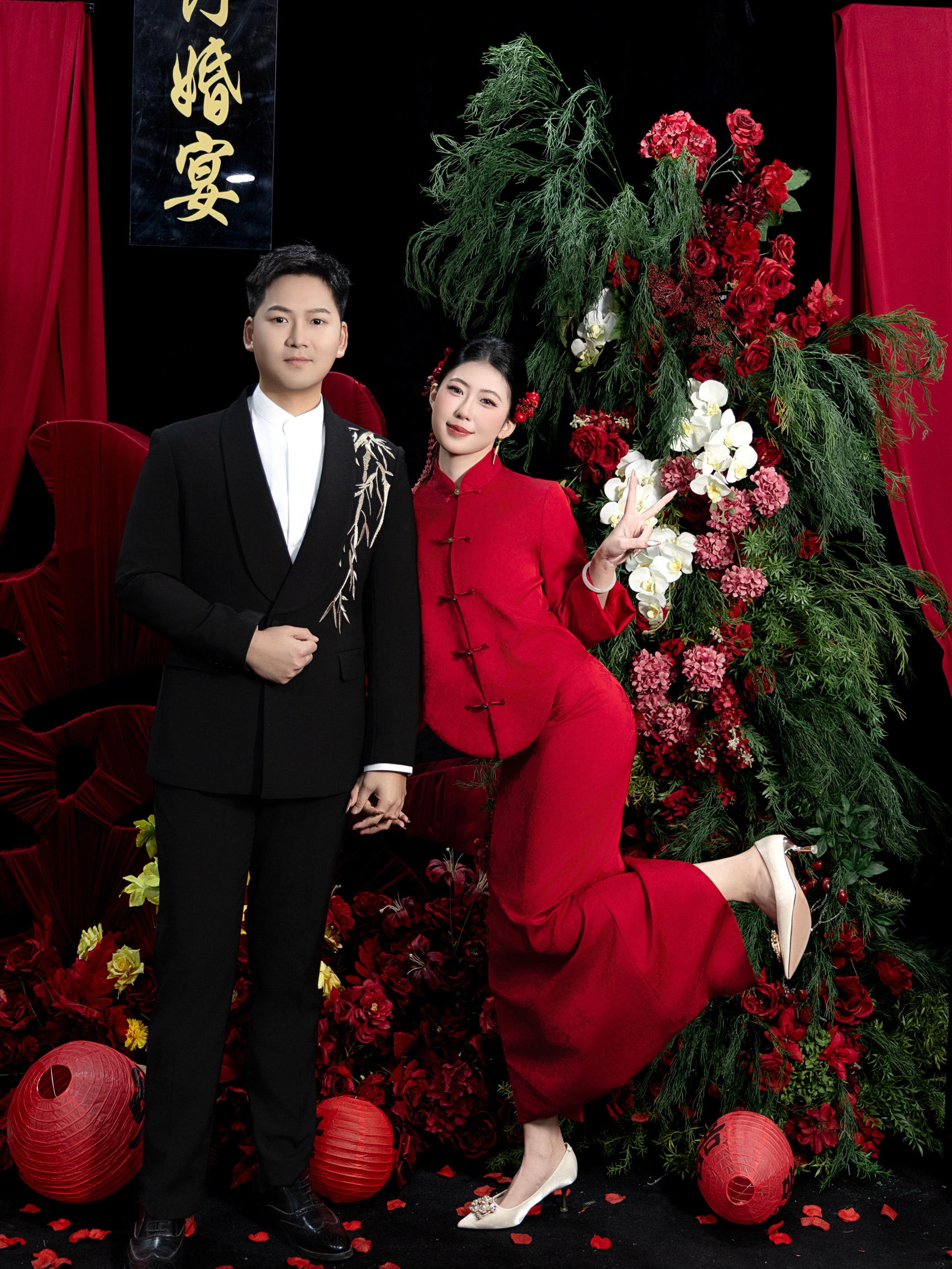 订婚也可以美美的哦