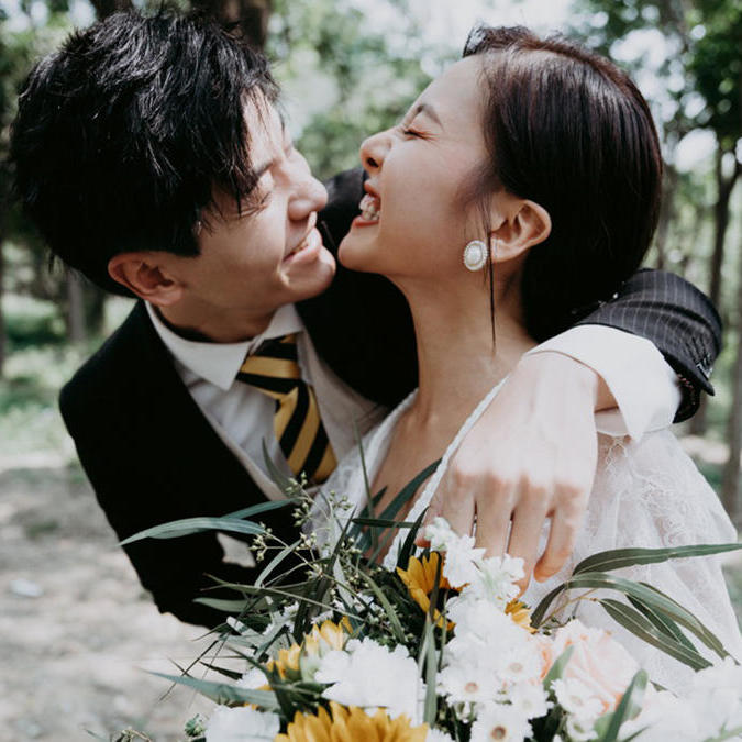 情绪婚照故事森林婚礼仪式感