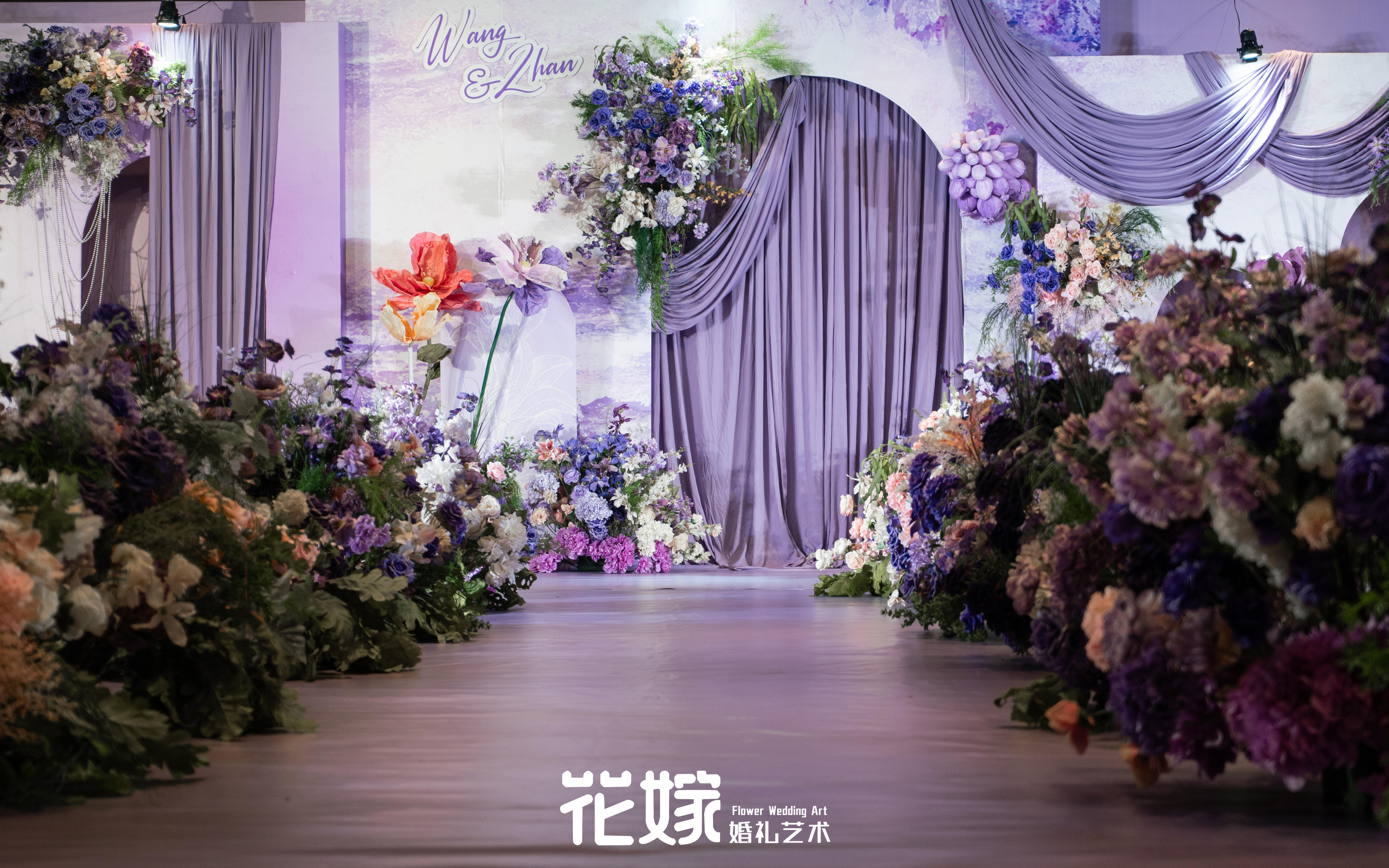 【花嫁婚禮】我的紫色莫奈花園油畫風(fēng)的婚禮