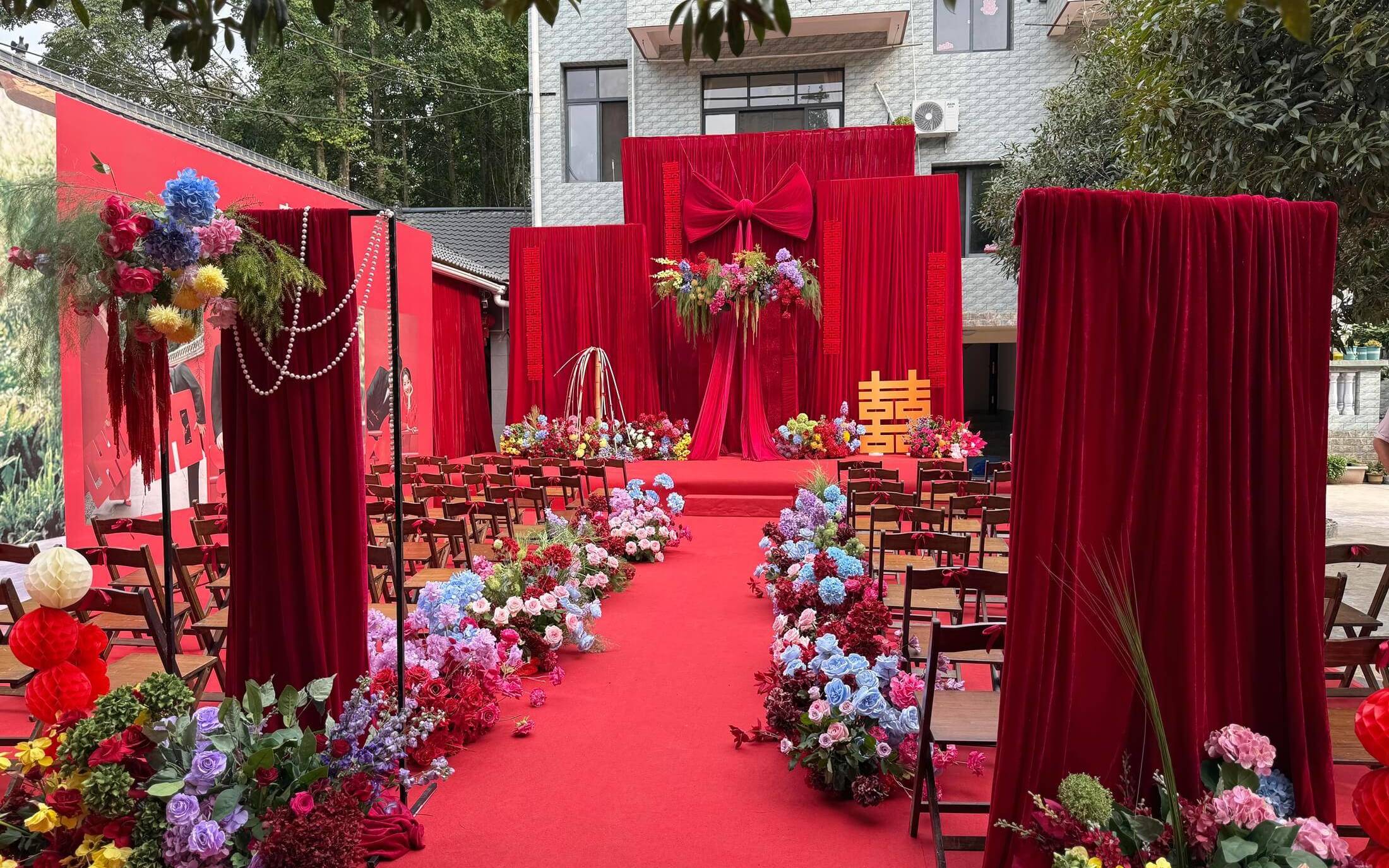 《橙果婚禮》喜嫁風(fēng)紅色喜慶婚禮策劃