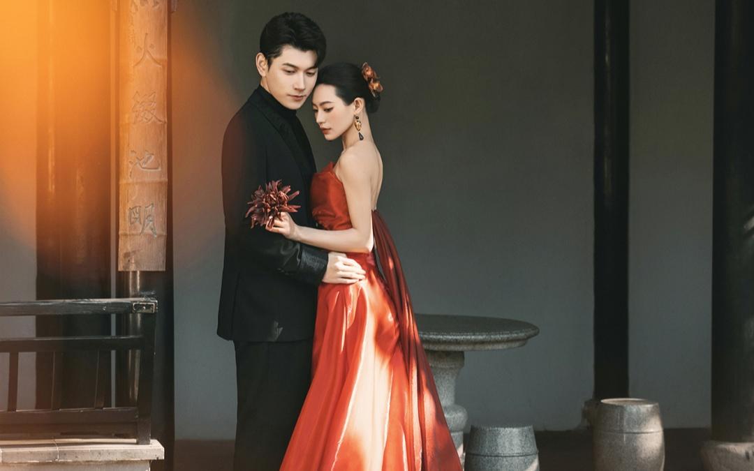 红颜古韵❣️一眼惊艳的新中式园林婚纱照