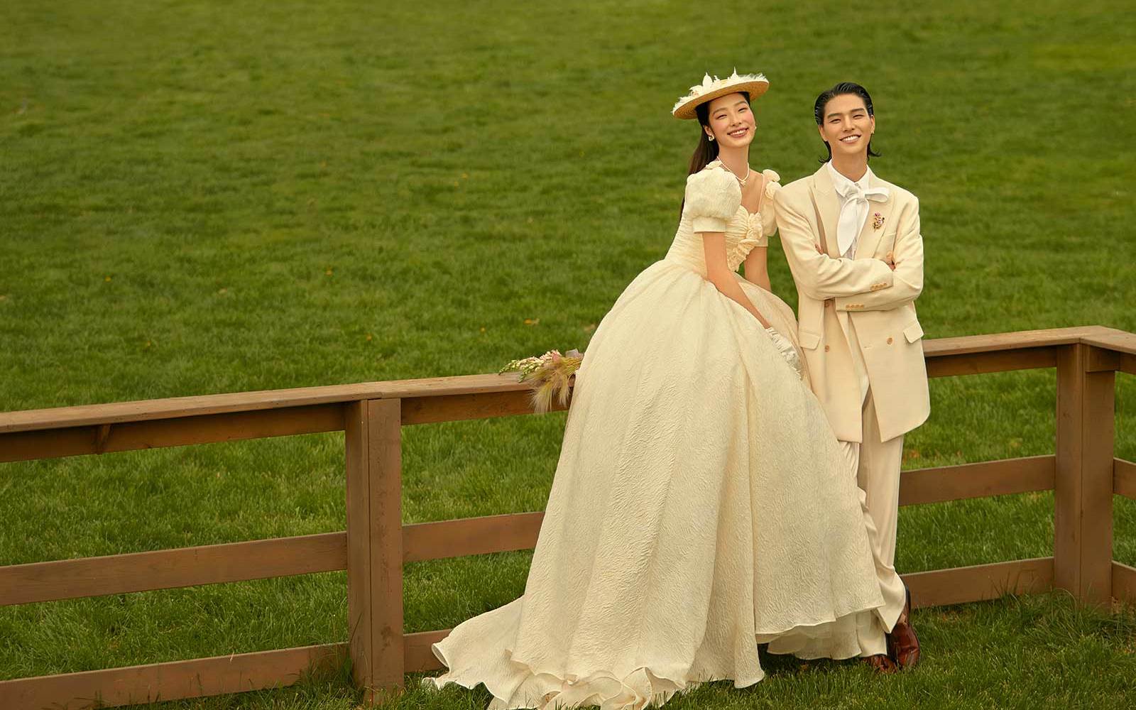 日落是拍不完的浪漫🥀法式婚纱照上分