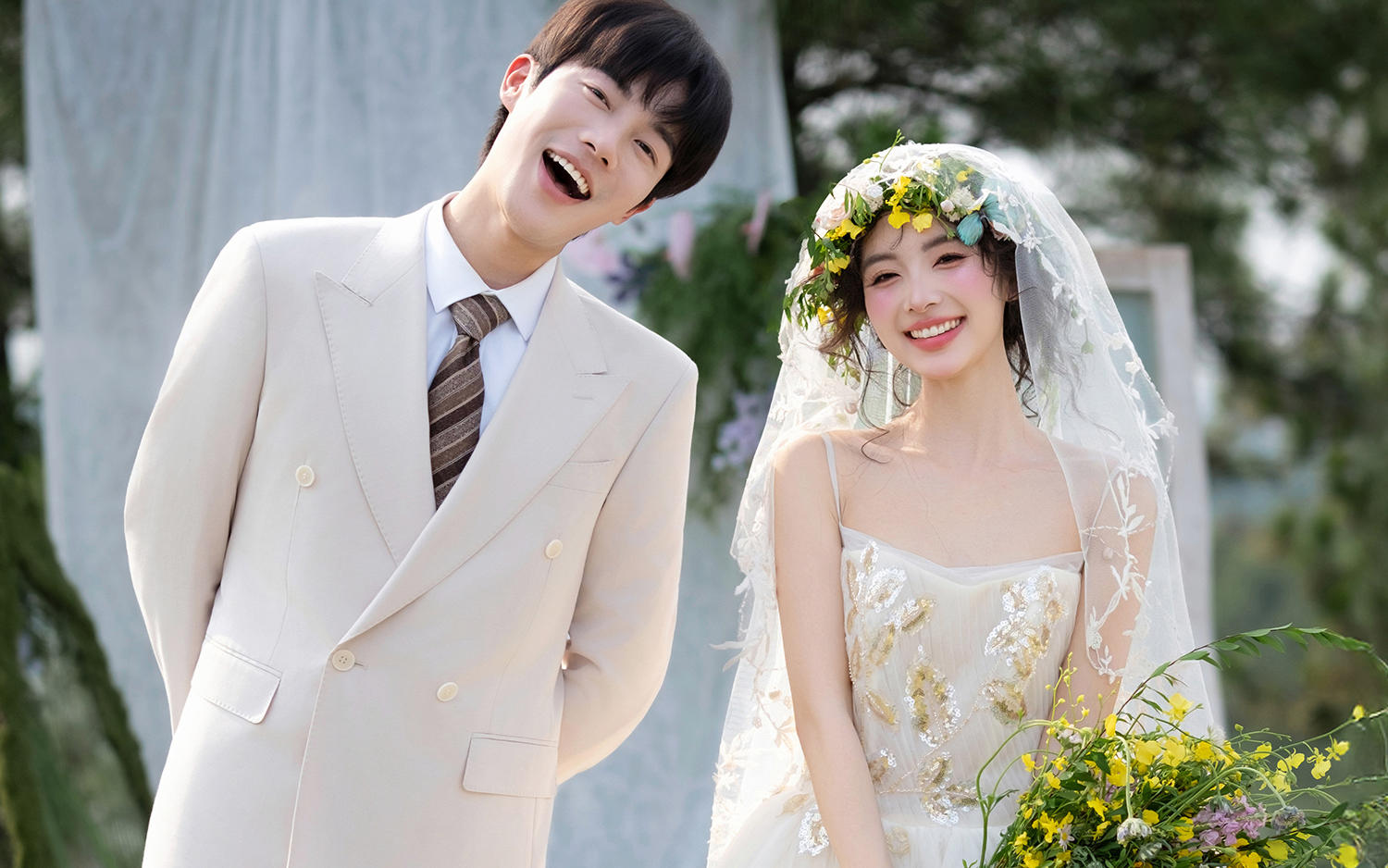 山頂莊園的白晝月光女神婚紗照也太高級了