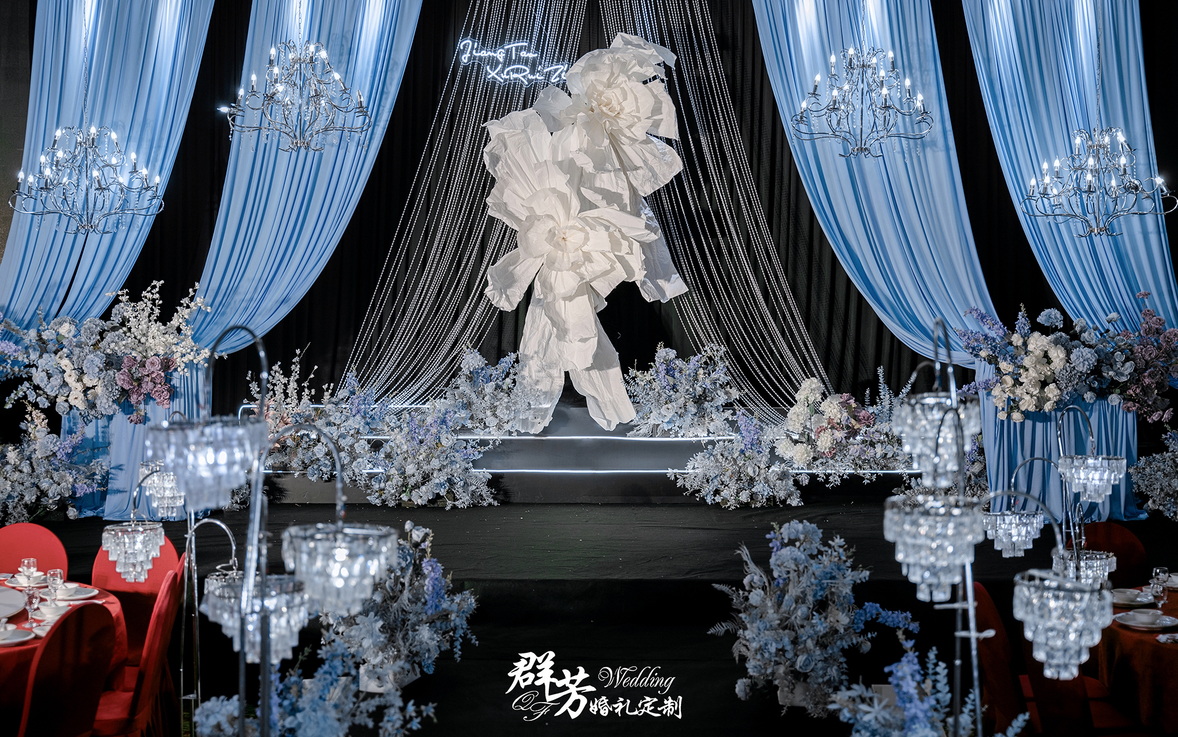 12.22和鑫一号蓝色系婚礼