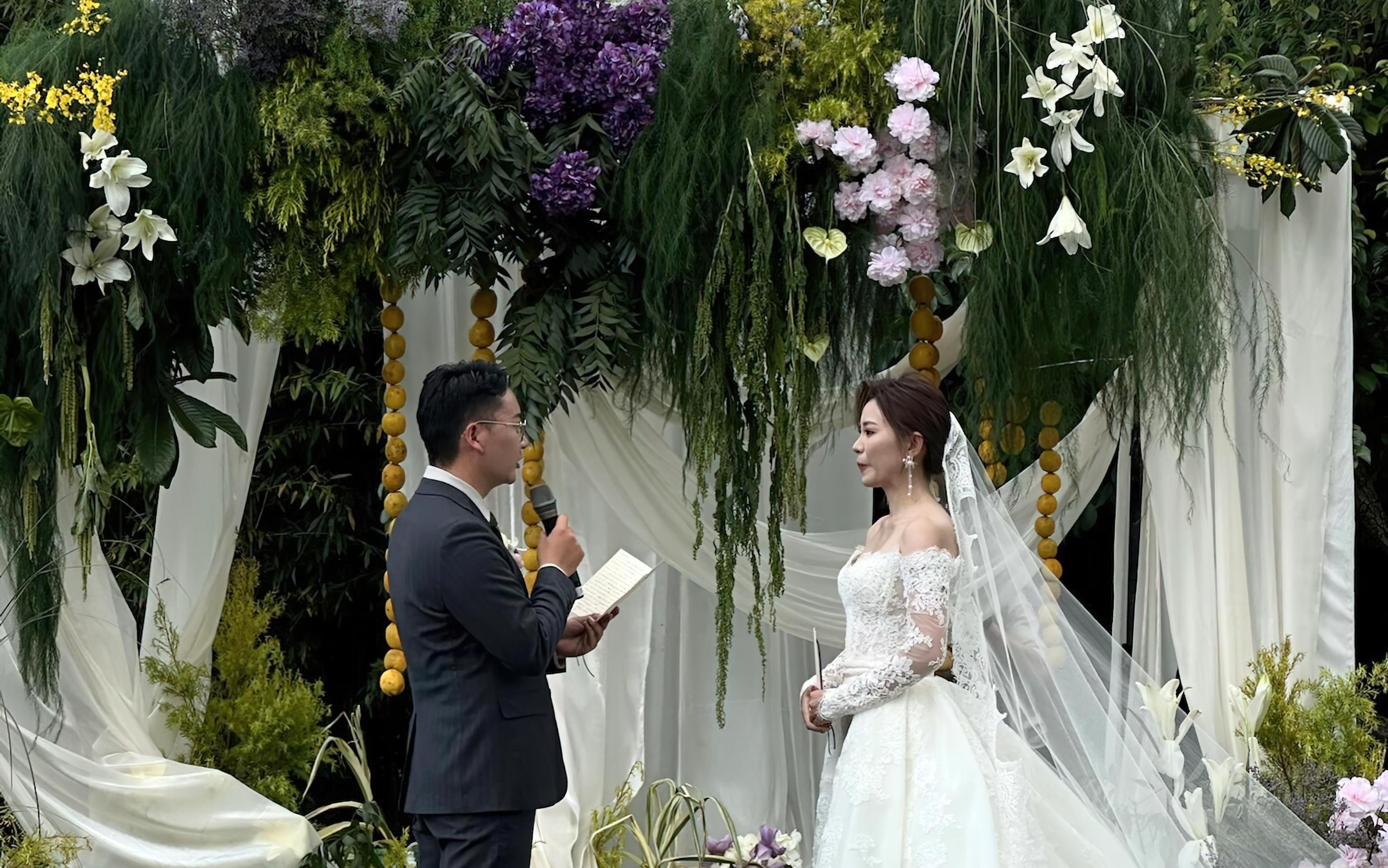 [景星门]户外草坪白绿紫色系野生风婚礼