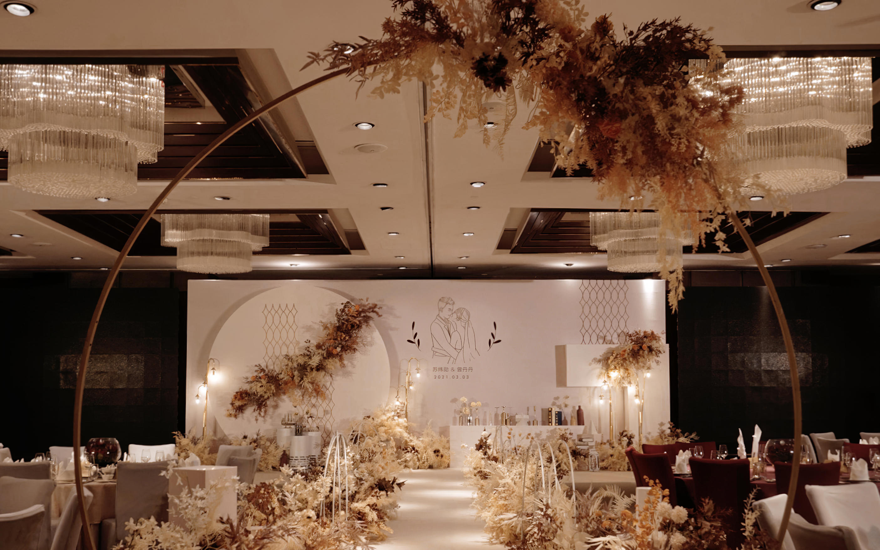 【棒棒糖婚礼】香槟色极简侘寂风婚礼
