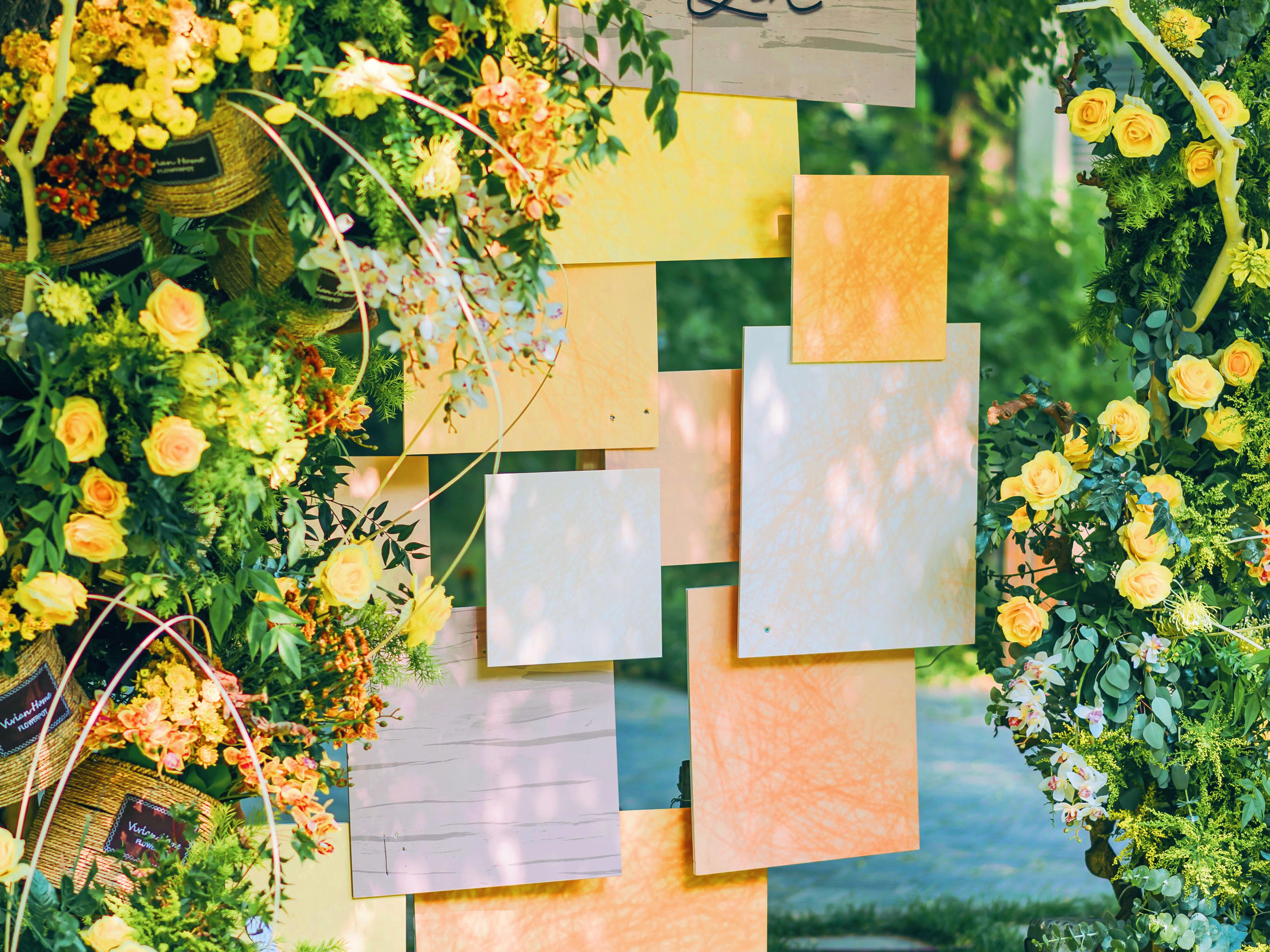 【囍是婚礼】甜甜的黄色系夏日室外婚礼