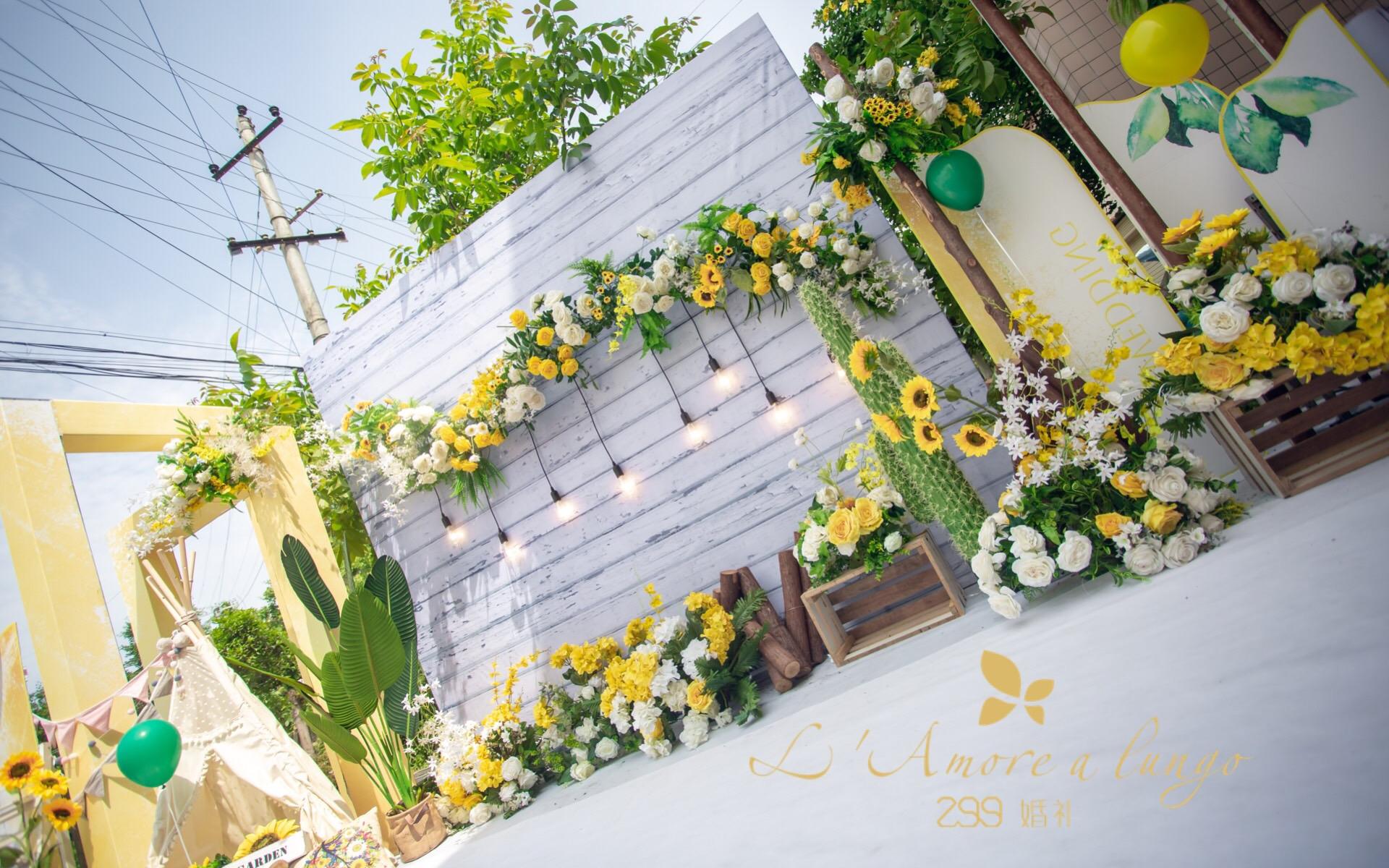 向阳花开 夏日阳光满满的户外婚礼