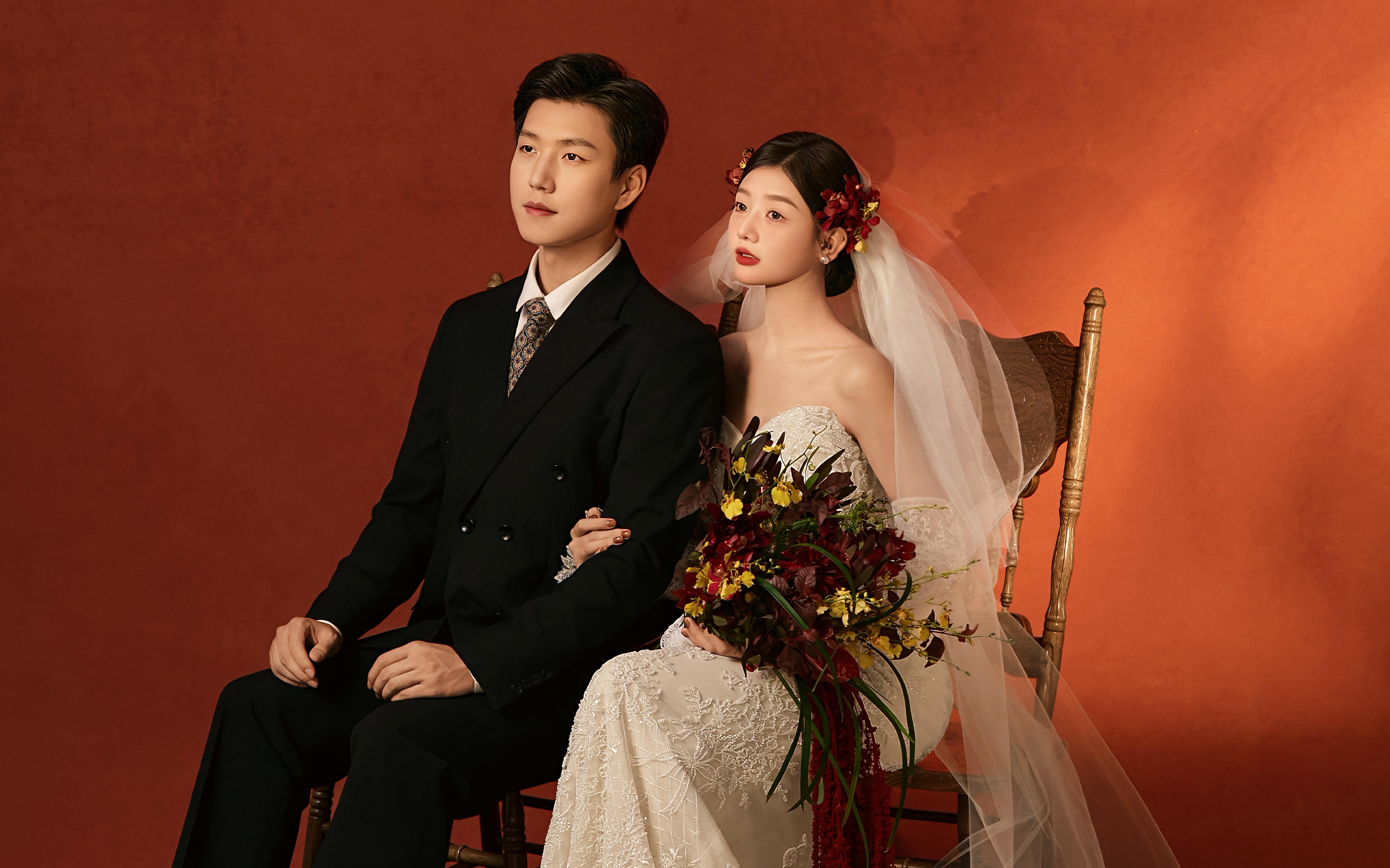 絕了我的老天奶??好愛我的紅底復(fù)古婚紗照