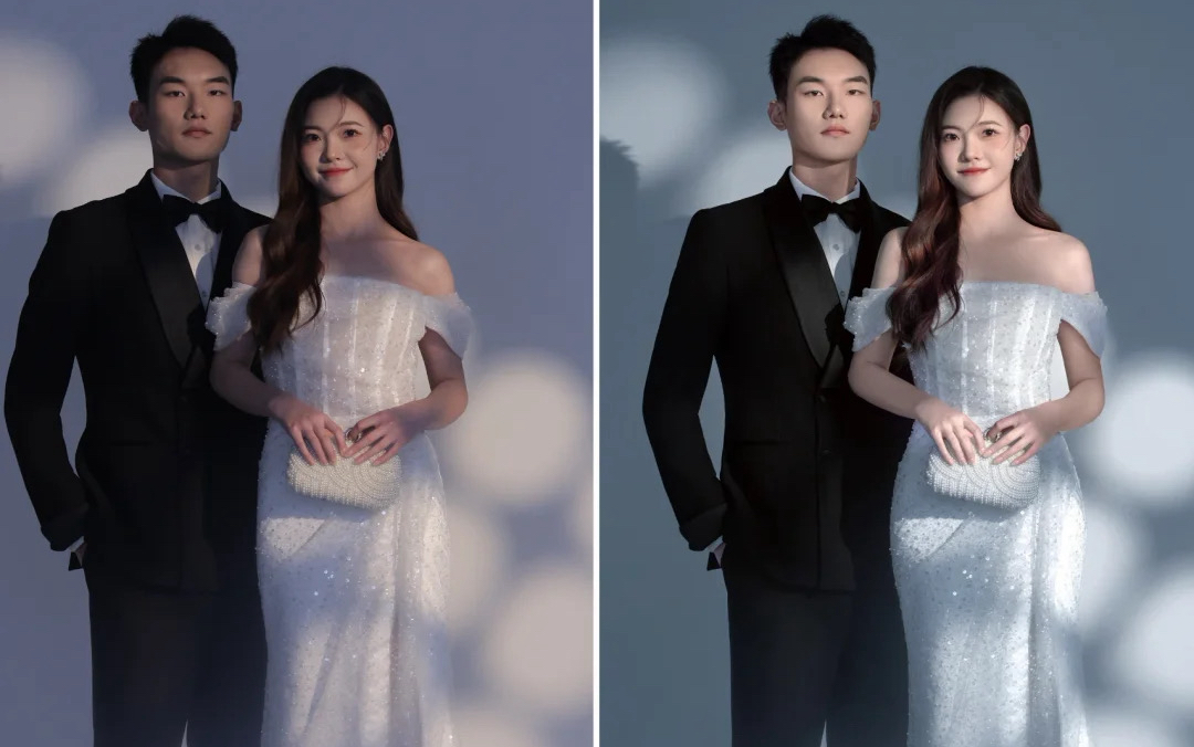 客人精修前后对比