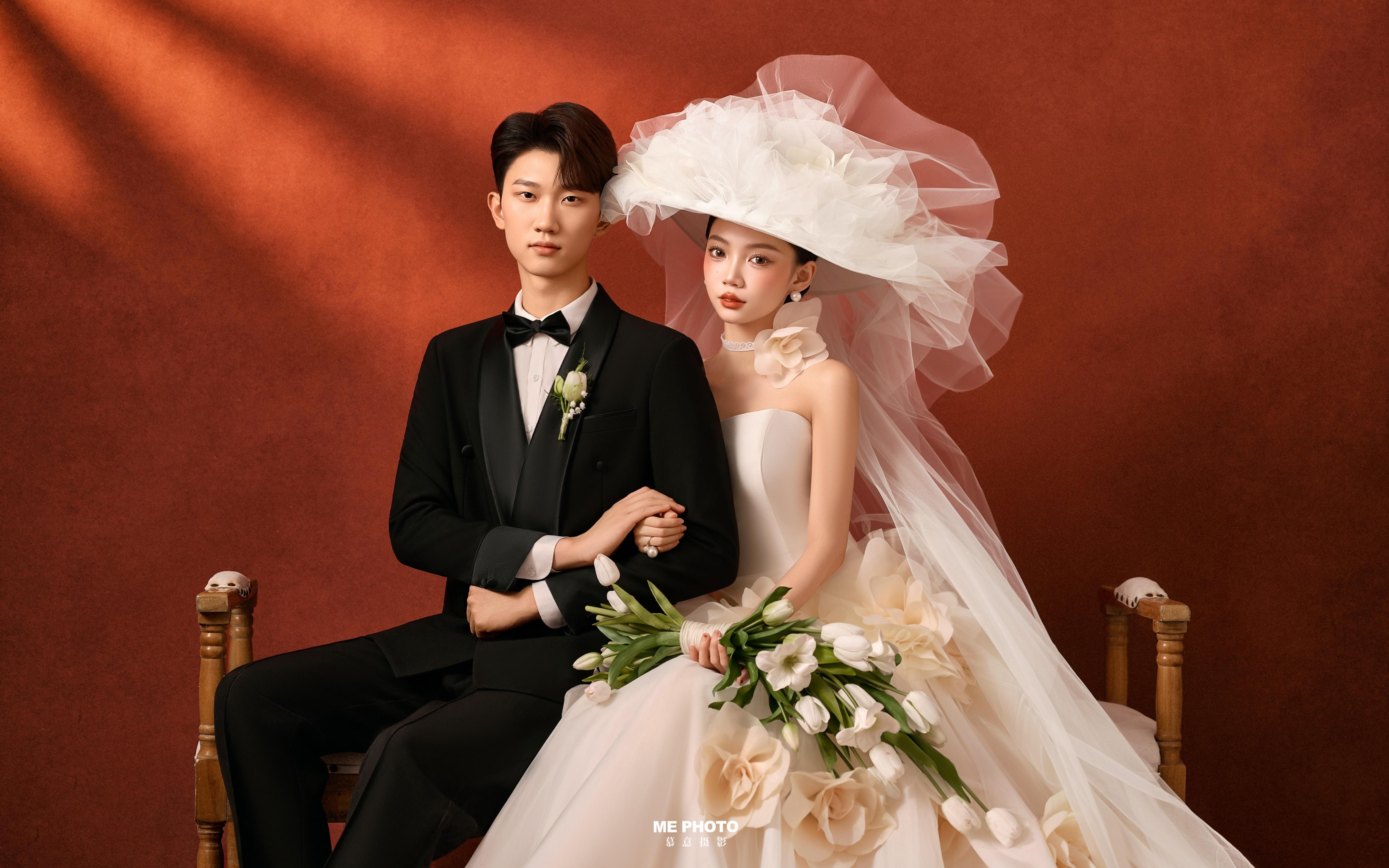 法式浪漫光影婚紗照