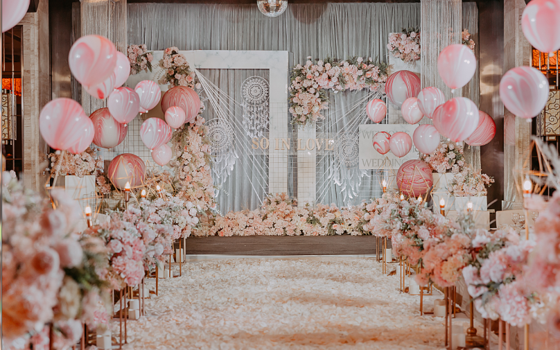 【龙凤嫁衣婚礼】-粉色主题-《浪漫》-东饺宴