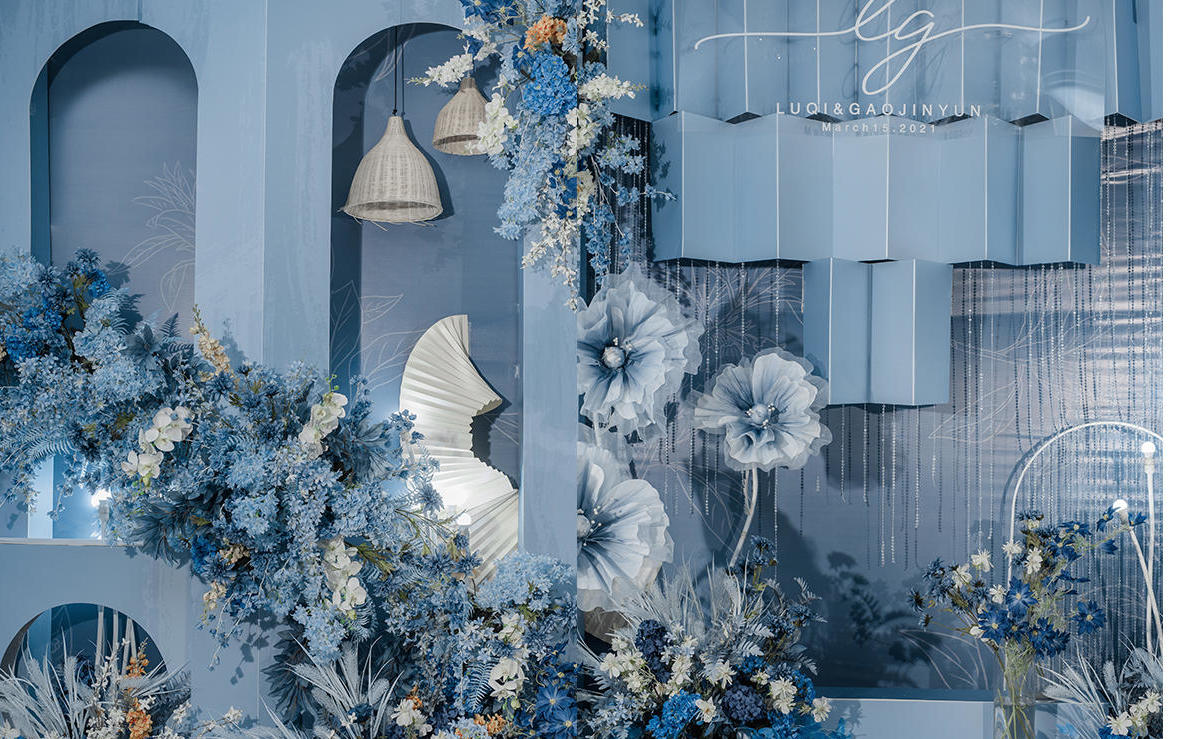 【雾蓝色浪漫】ins风大气婚礼