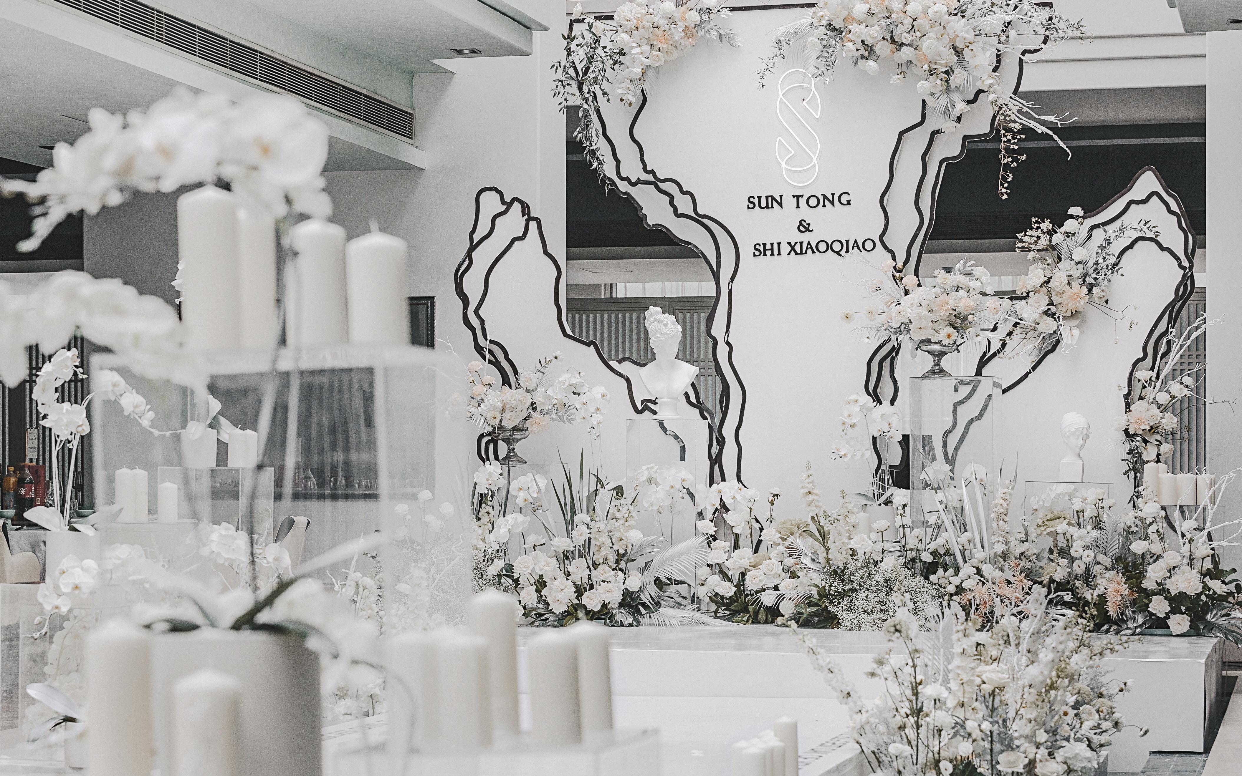 花田吉事大热新中式雾霾蓝婚礼