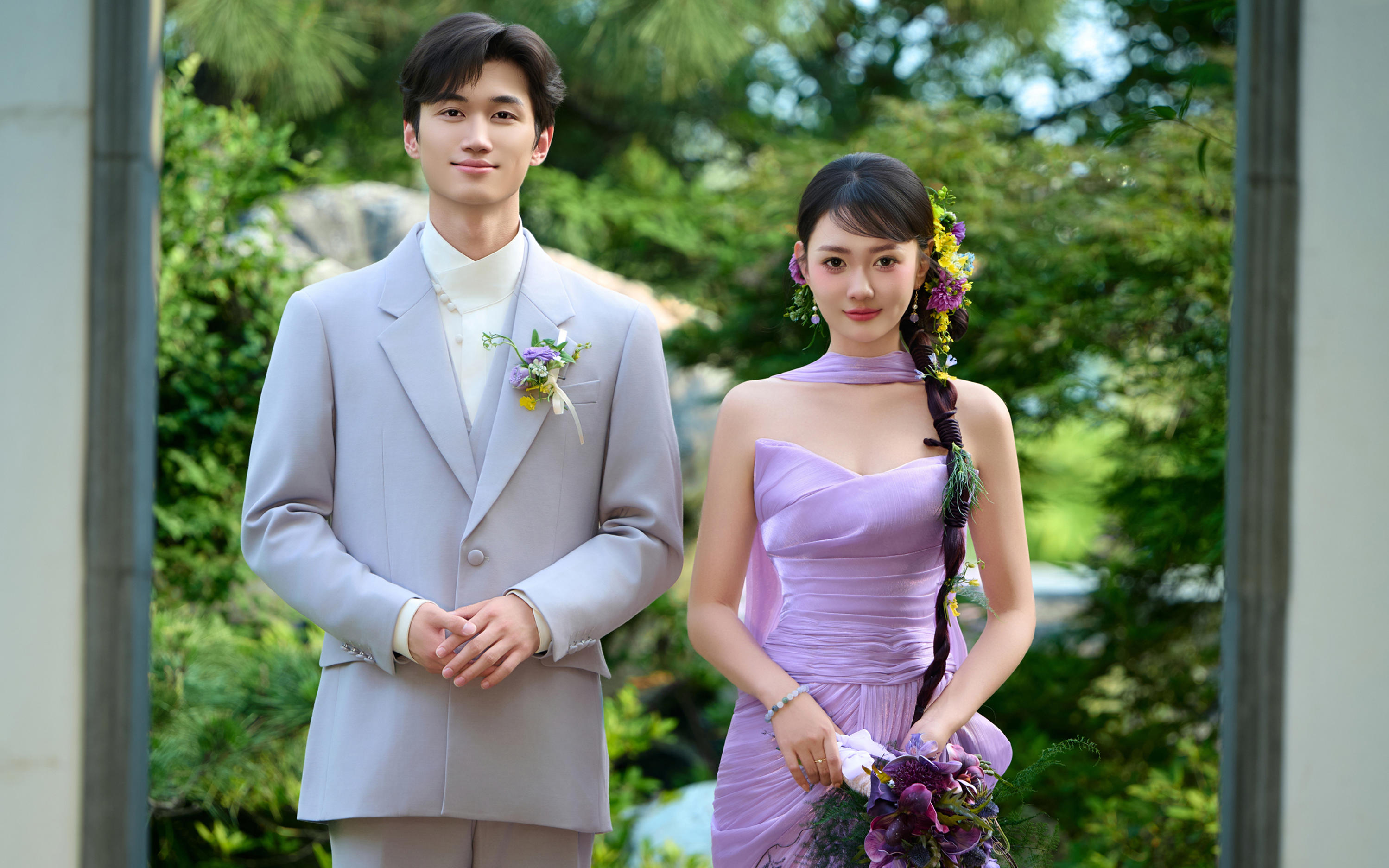 🎐漫入紫韵园林，解锁中式嫁衣之美🥰