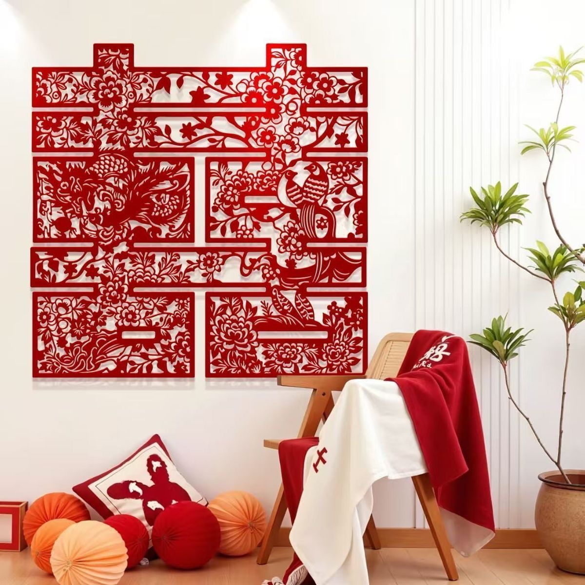 大喜字拍照道具结婚专用囍