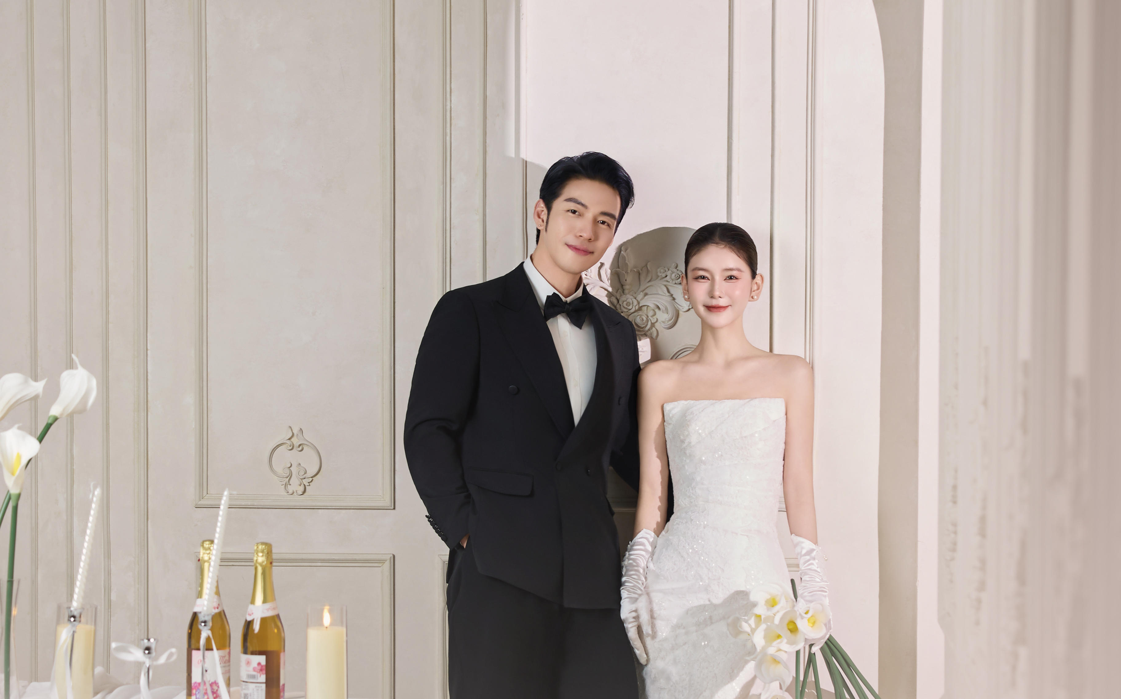 自带ins感的韩式内景婚纱照💒氛围感好绝