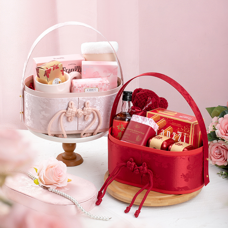 【婚禮紀(jì)】 新中式橢圓盒 定婚新婚 伴娘伴手禮