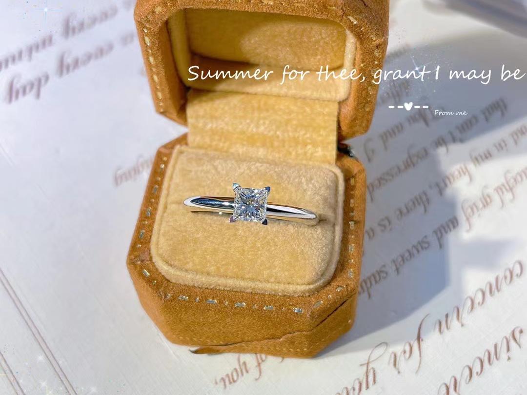 钻戒【公主方】定制钻戒 婚戒