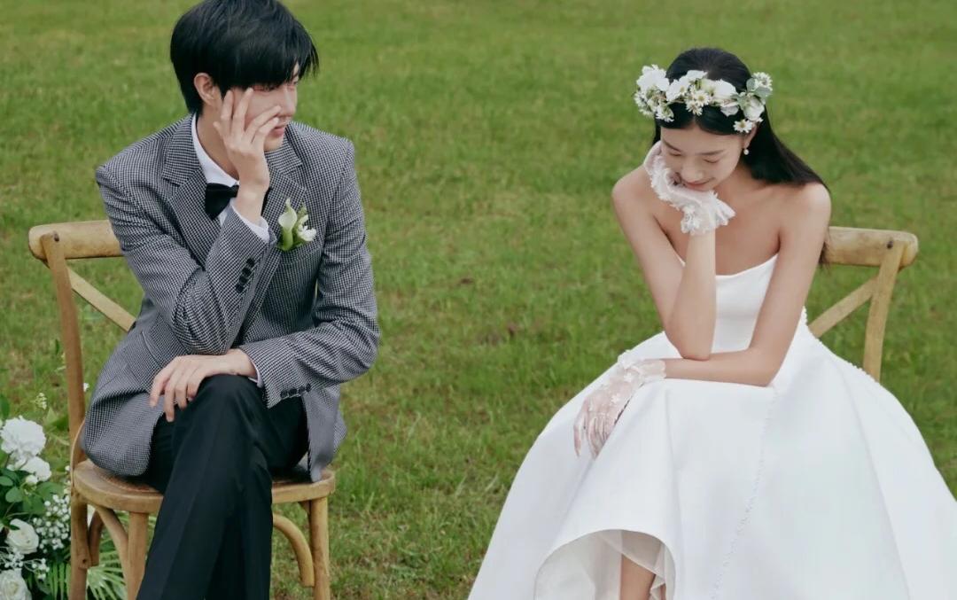 治愈清新婚纱照法式婚纱照