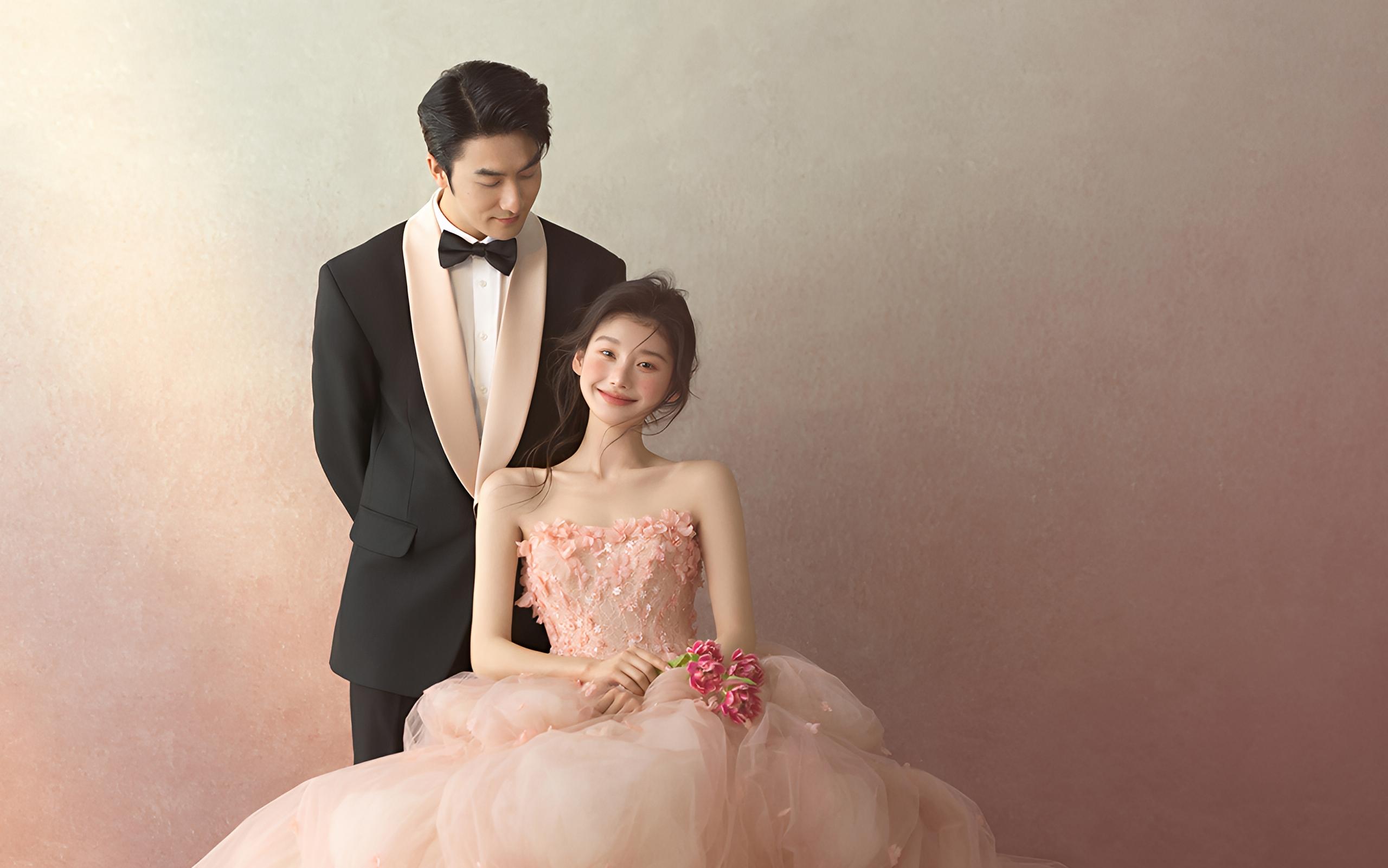 某書超火的小粉紗，一眼就喜歡上的油畫風(fēng)婚紗照