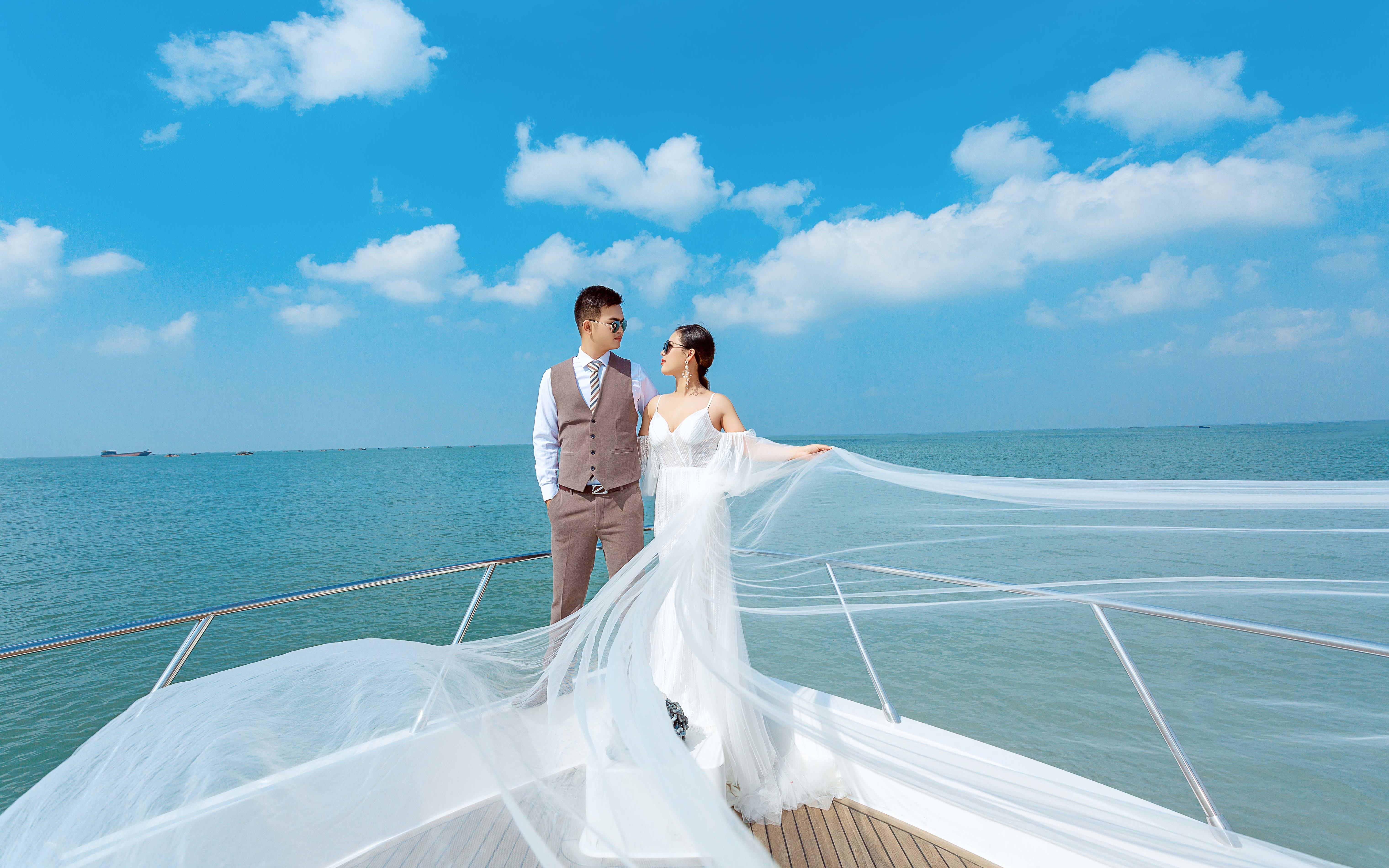 北海婚纱摄影3天两晚海上旅拍套餐10服10造