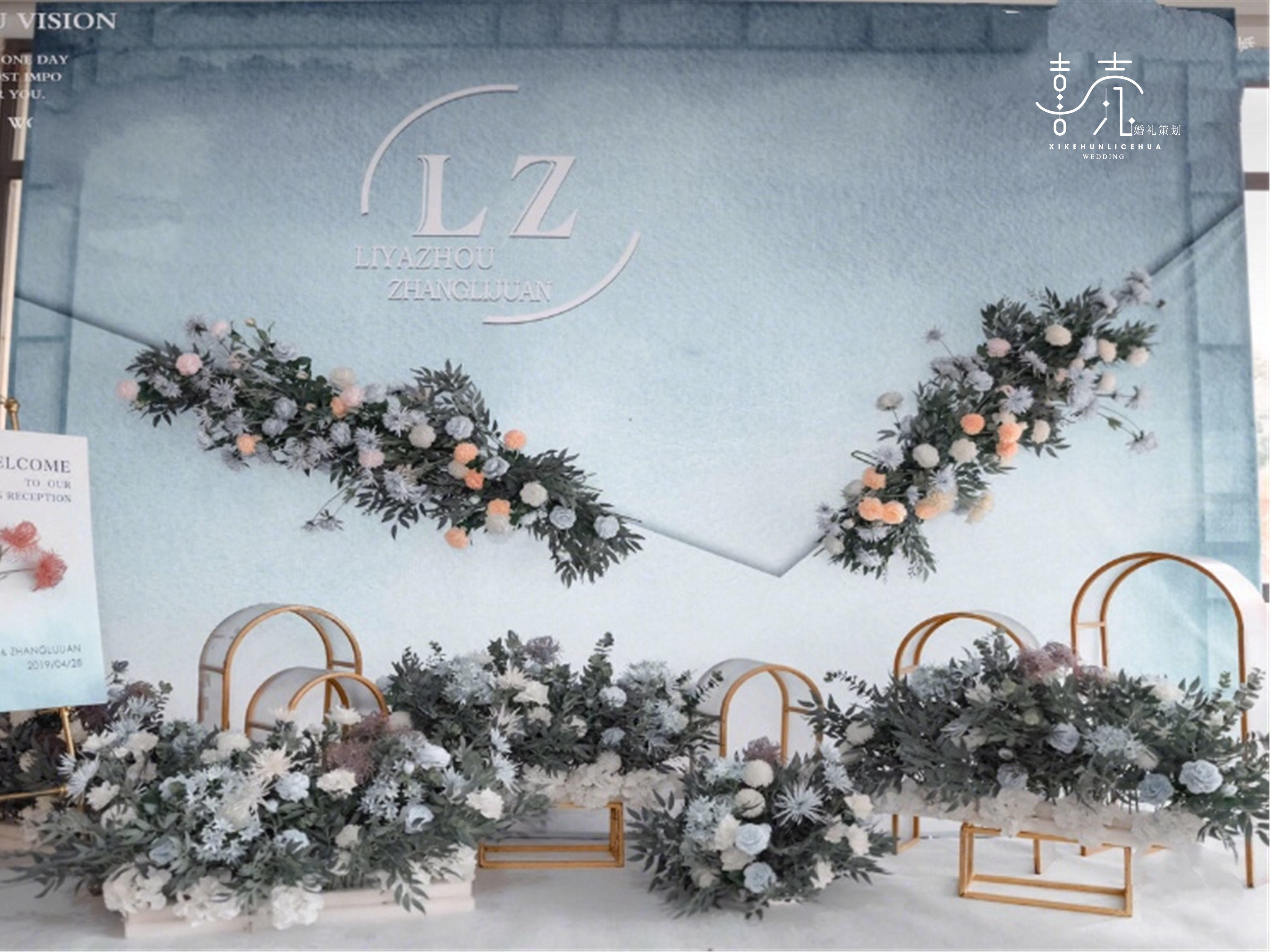 【喜壳婚礼】19年大热 梦幻气球顶 蓝色高端大气