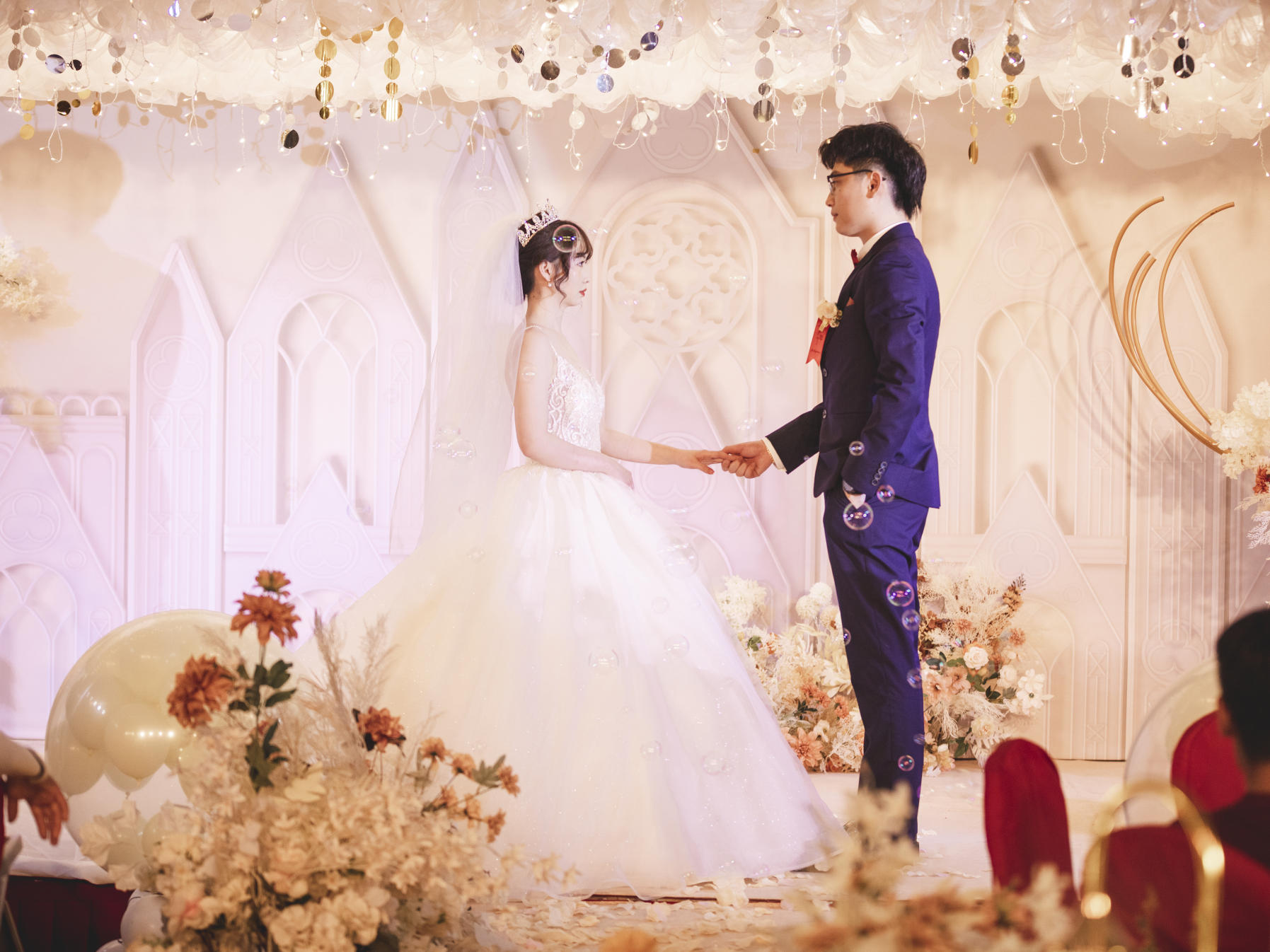 四大金刚+唯美香槟色婚礼