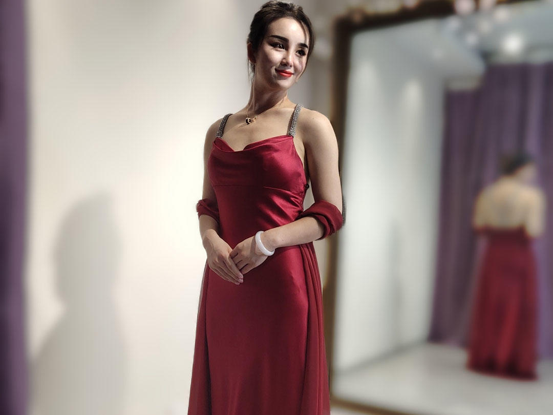 【MEET YOU遇见婚纱】新款经典缎面简约款婚