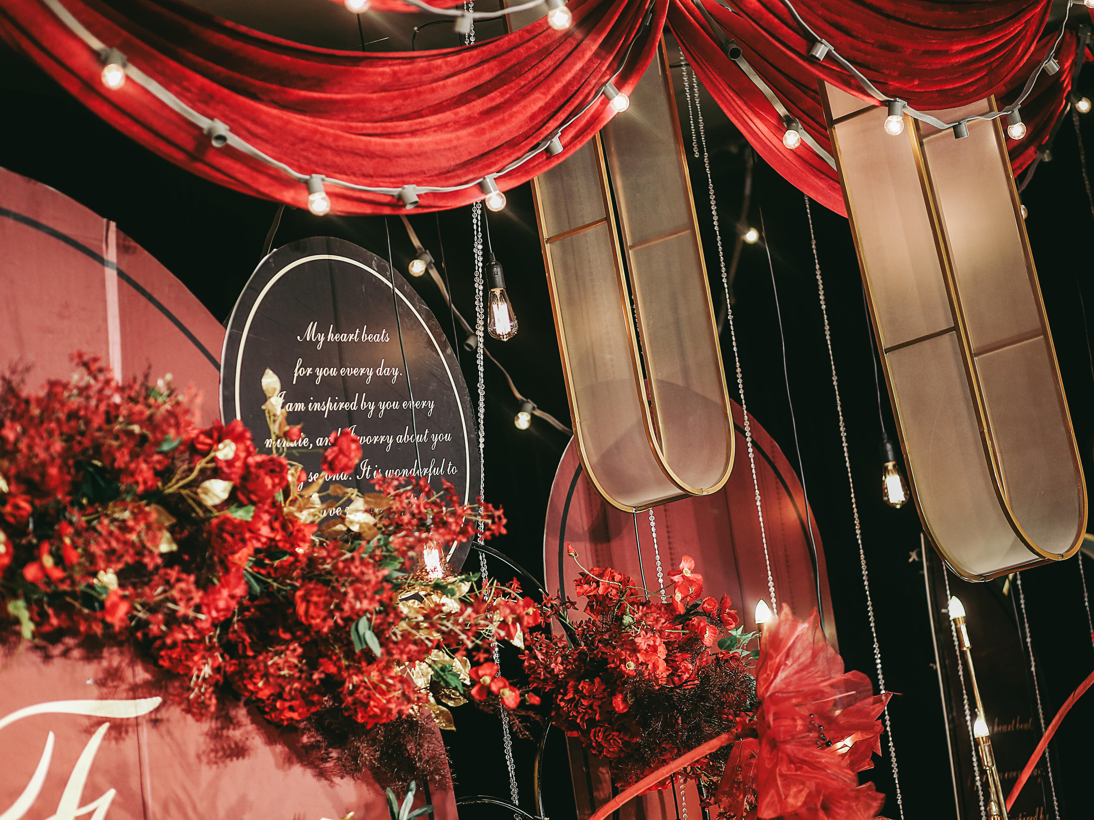 《红尘》红色复古大气西式婚礼