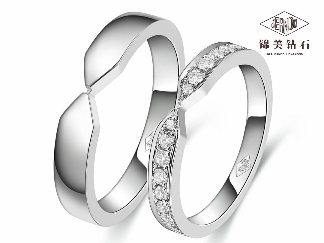 缘系一生情侣对戒男女结婚戒指18K金
