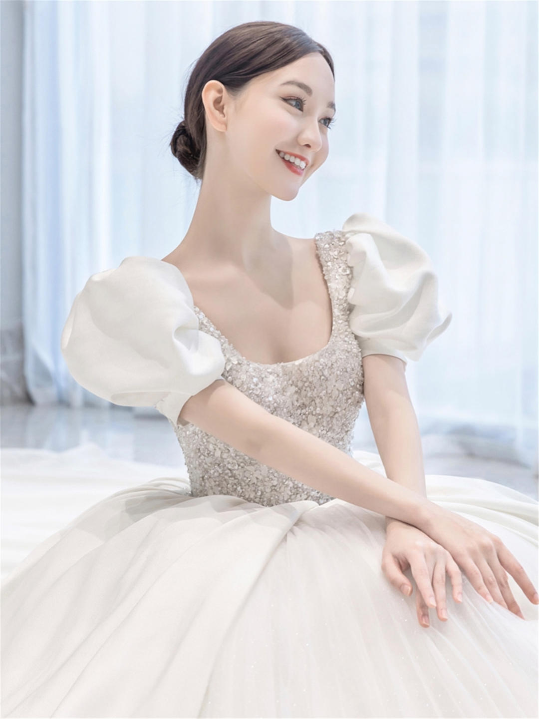 微胖新娘必选  显瘦浪漫主纱+定制秀禾+敬酒服