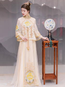 中式新品丨婚纱新品丨赫拉嫁衣邀您试穿新品婚纱订金