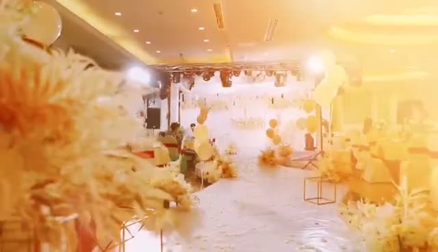 奉节幸福里婚礼 温馨香槟色系婚礼