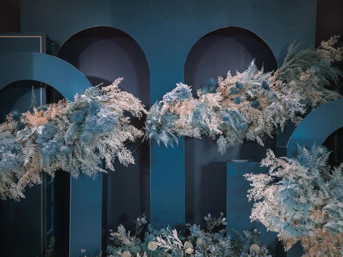 《壹合婚礼》孔雀绿婚礼 | 纯布置价格