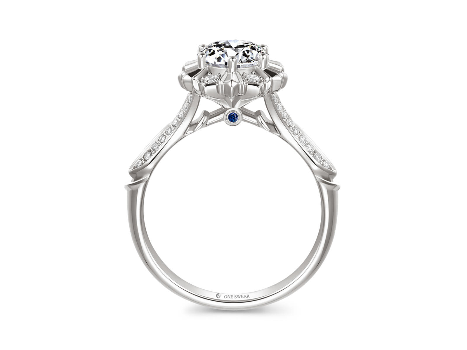 梵誓-勋章 简约欧式K金/铂金结婚订婚钻戒